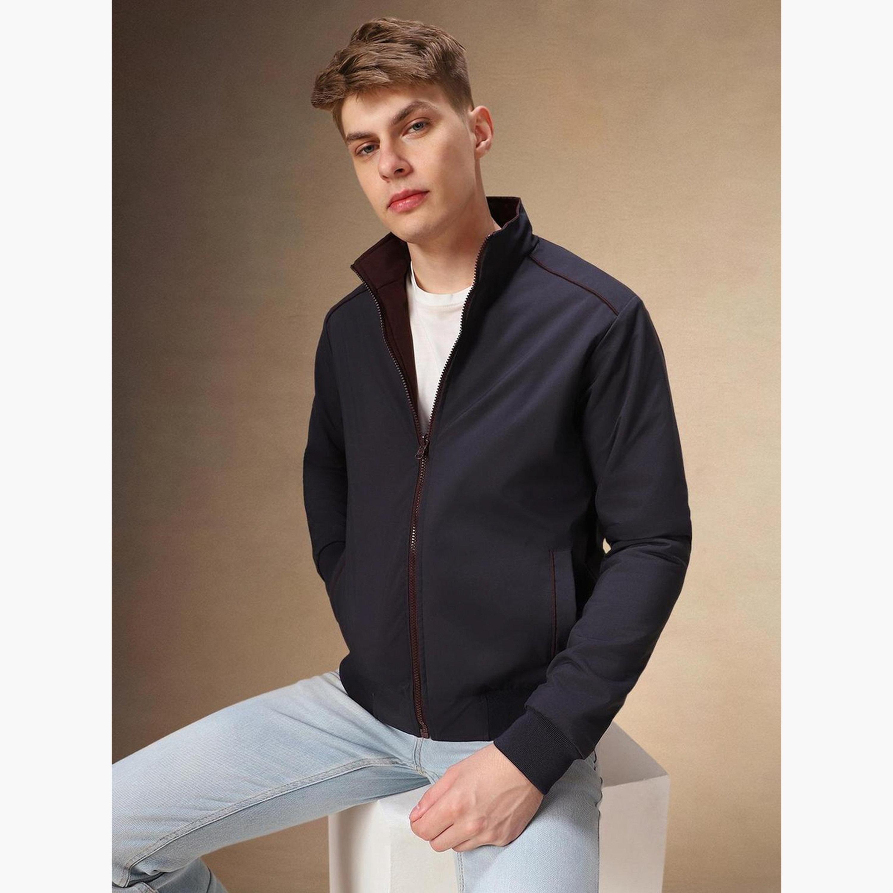 دينيس لينغو - جاكيت بومبر رجالي بياقة وهمية وسحاب-men-clothing-jacketsandblazers-jackets-image-5