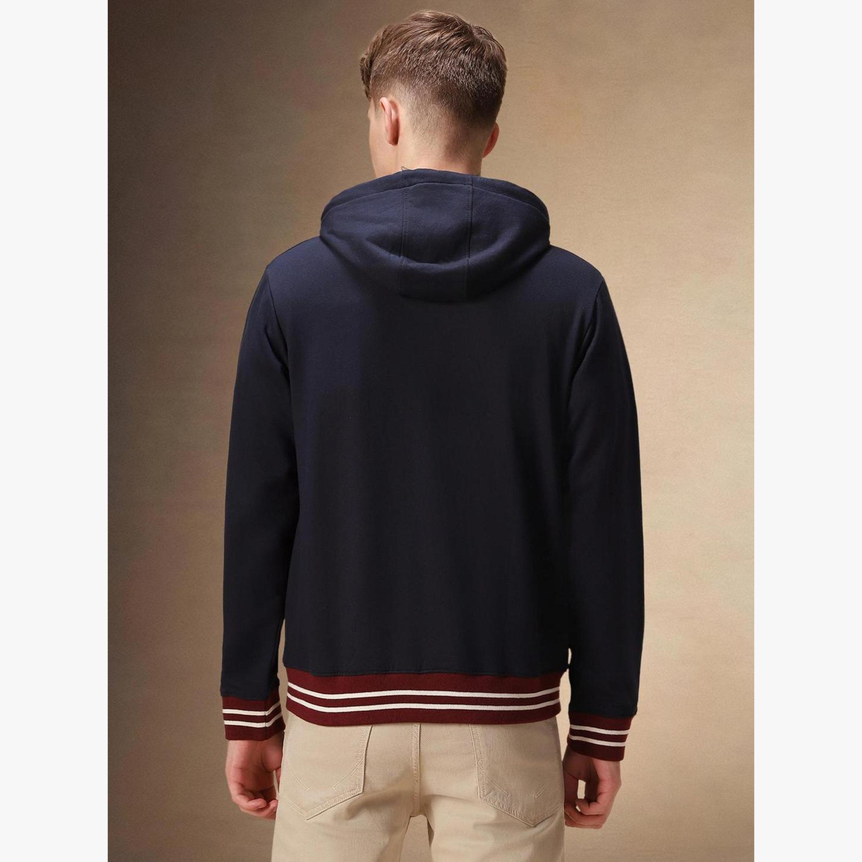 Dennis Lingo Men Navy Blue Striped Zip-Up Sweatshirt-men-clothing-hoodiesandsweatshirts-image-6