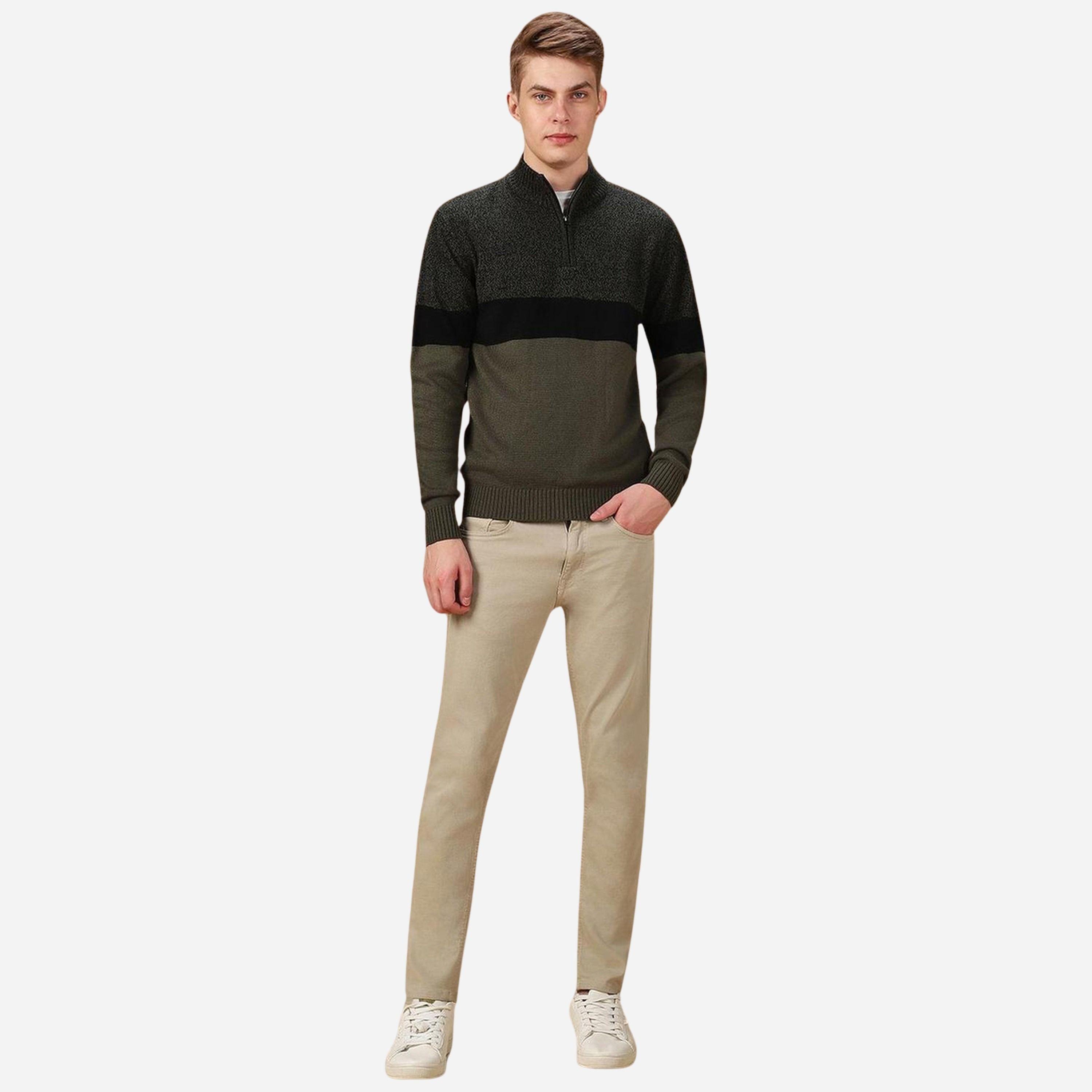 Dennis Lingo Men Color Block Knitted Sweater-men-winterwear-hoodiesandsweatshirts-image-2