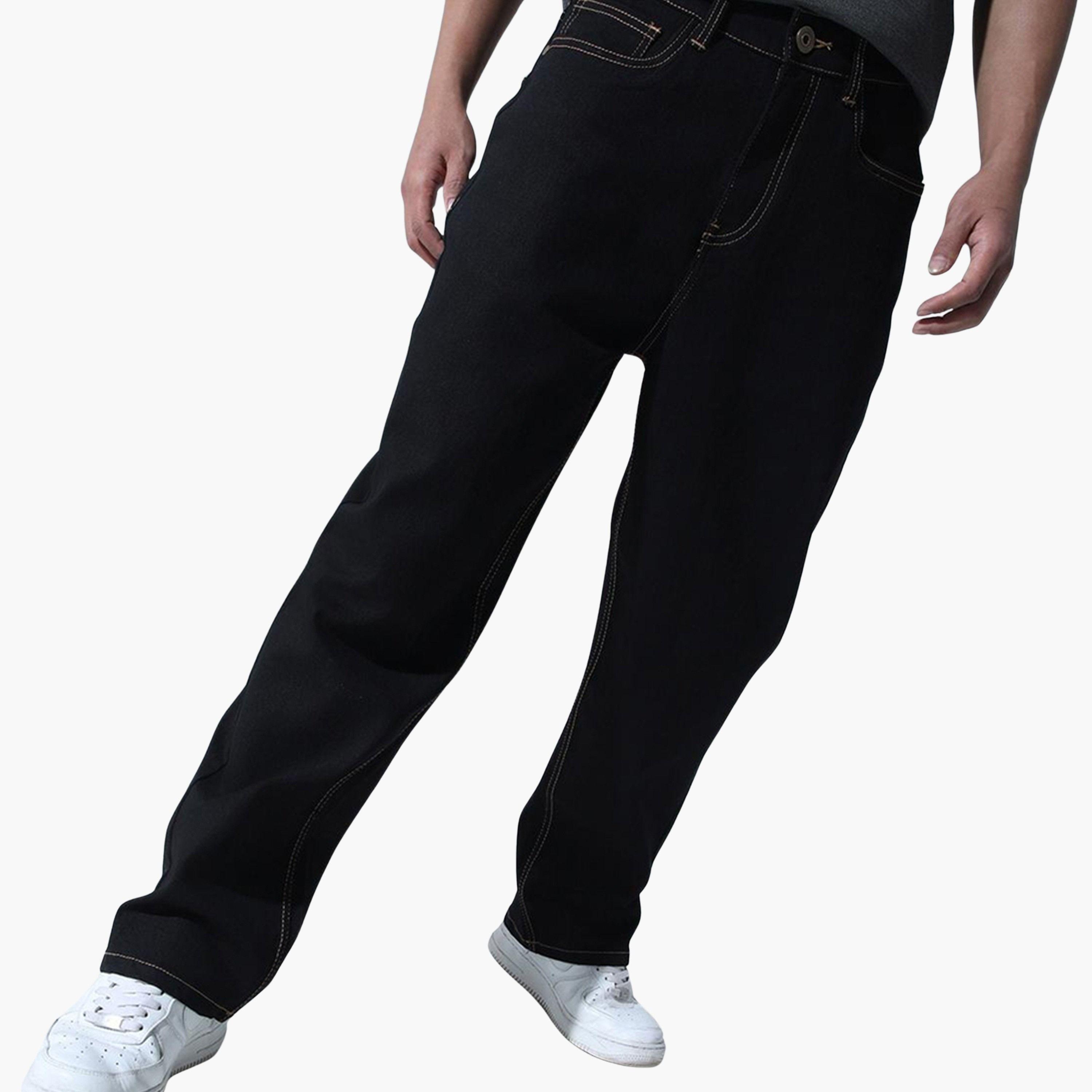 هوبرهولم - بنطال جينز قطني مطاطي مريح-men-clothing-bottoms-jeans-image-1