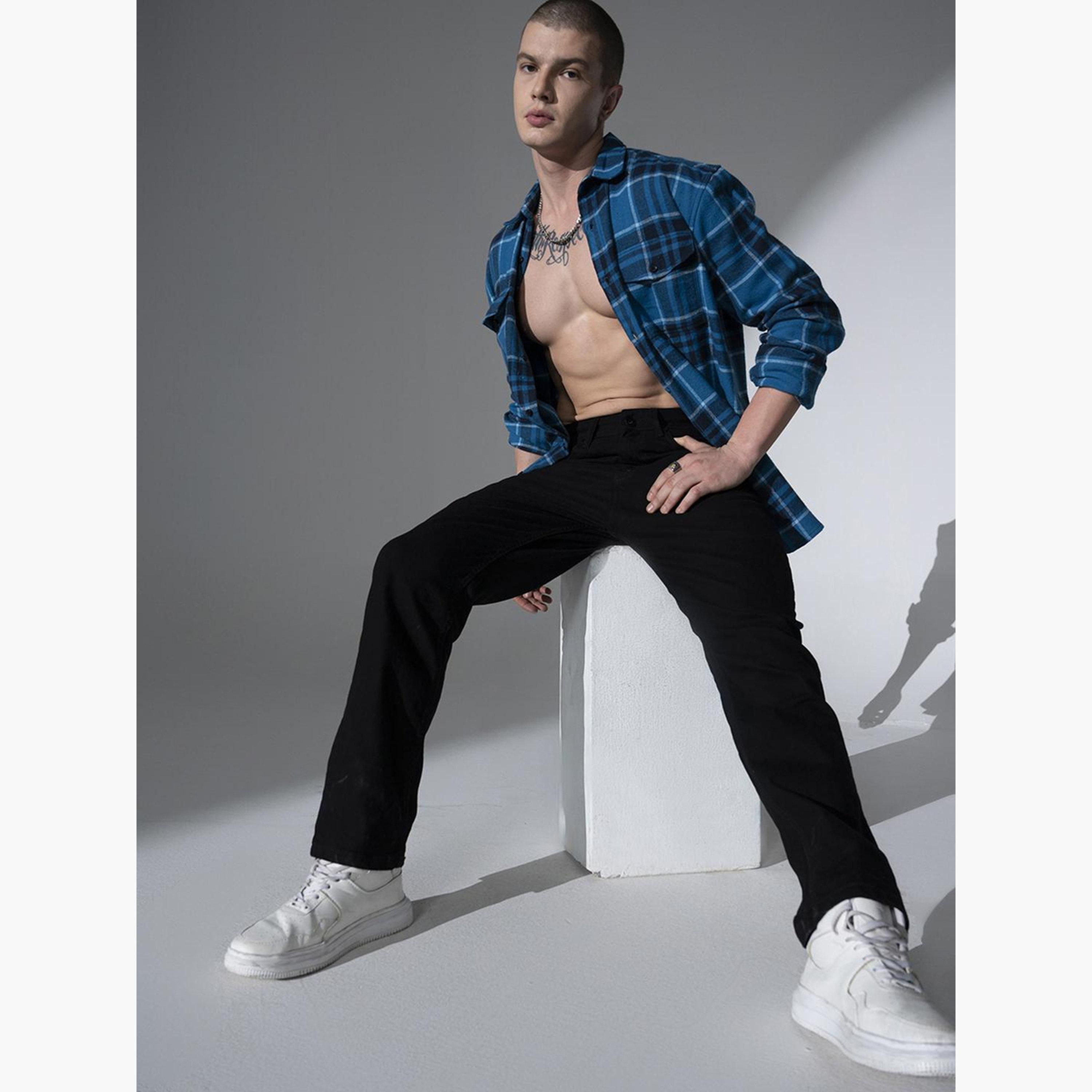 هوبرهولم - بنطال جينز مطاطي بتصميم مستقيم ومظهر أنيق-men-clothing-bottoms-jeans-image-2