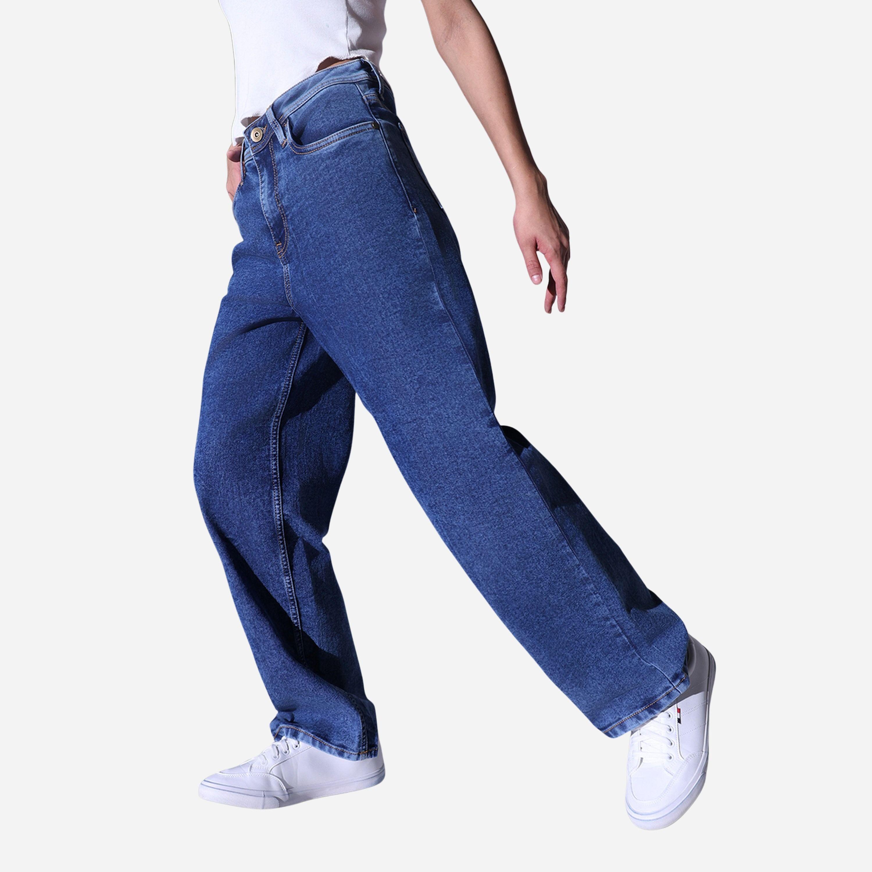 هابيرهولم - بنطال جينز نسائي قصة مريحة وخصر عالٍ-women-clothing-bottoms-jeans-image-2
