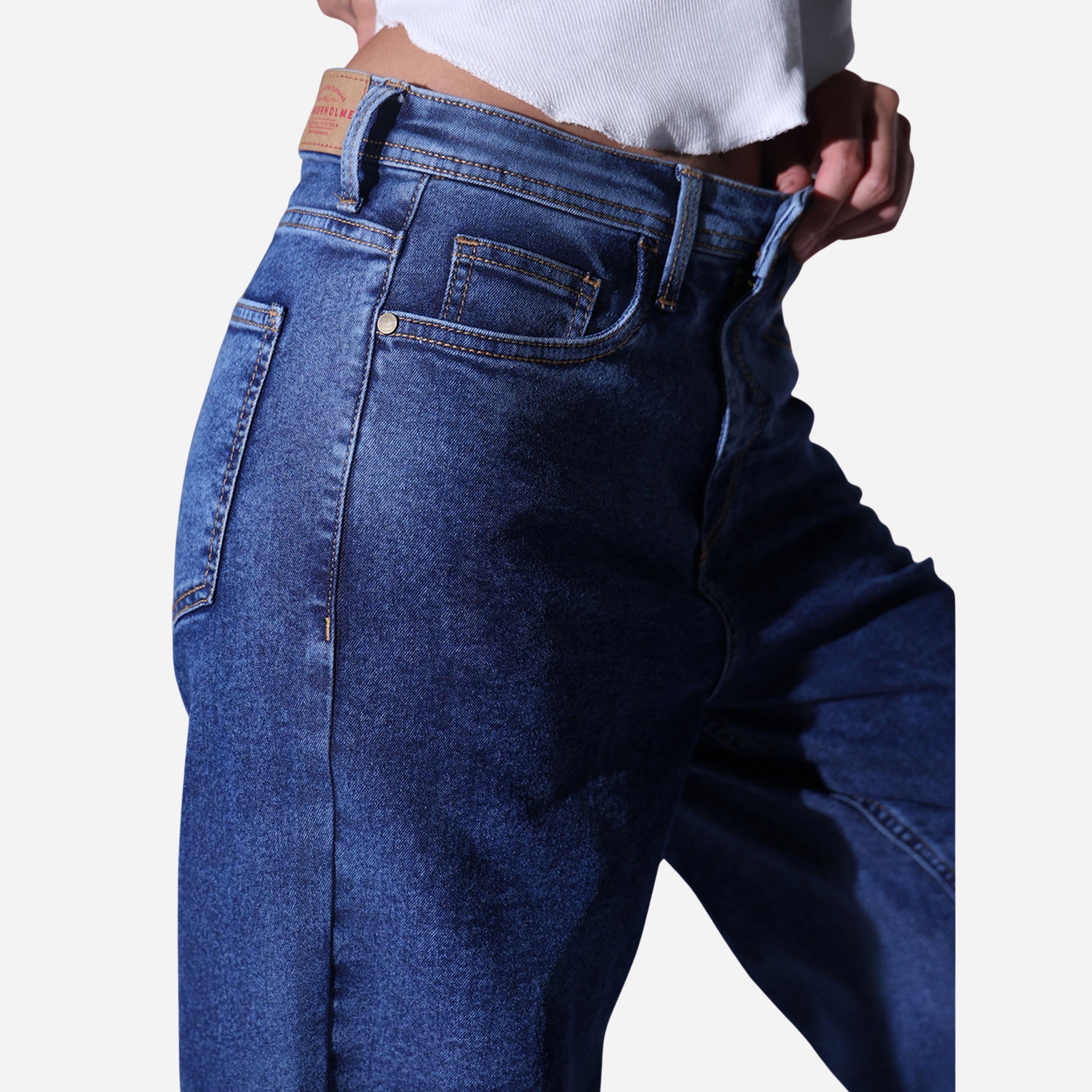 هابيرهولم - بنطال جينز نسائي قصة مريحة وخصر عالٍ-women-clothing-bottoms-jeans-image-3