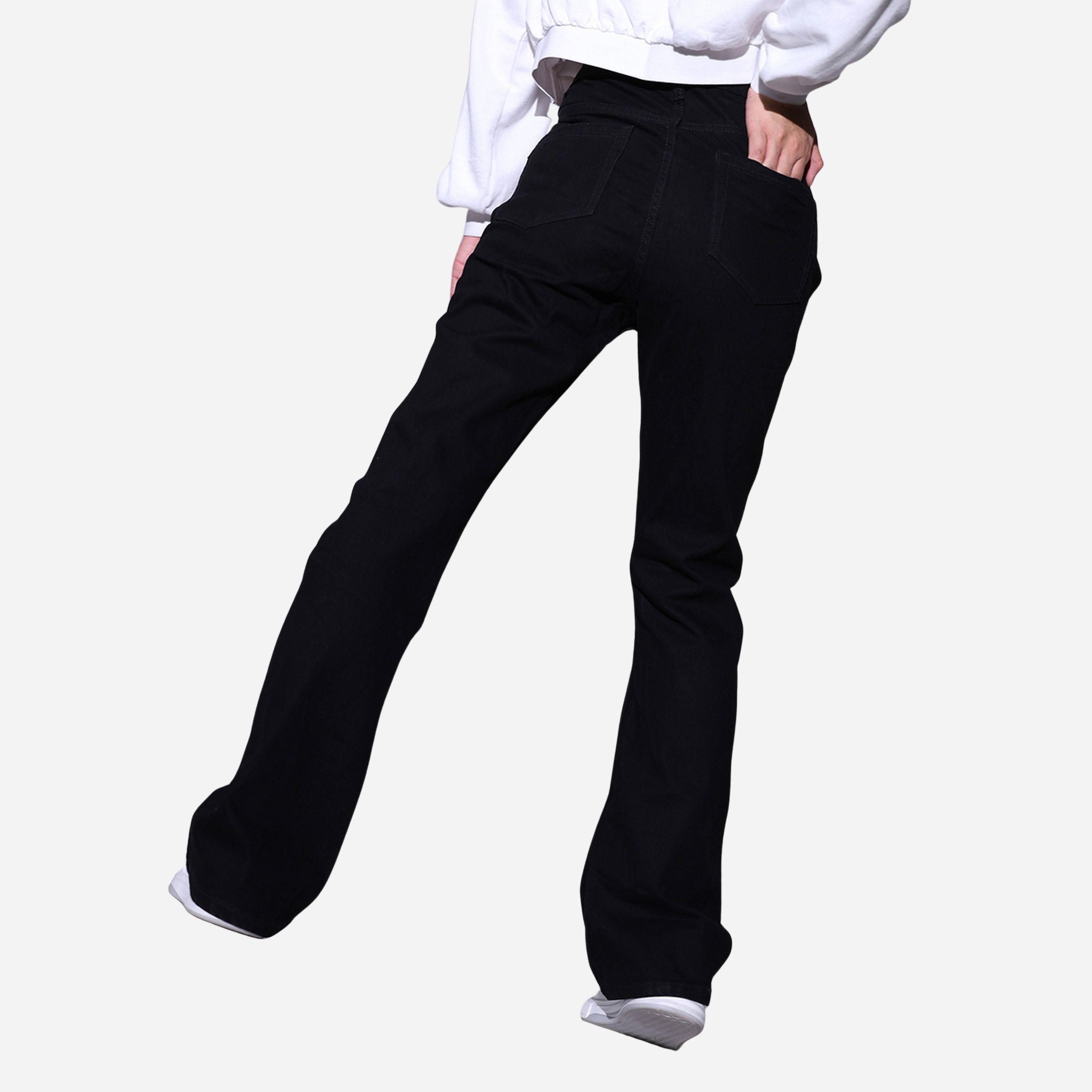 Hubberholme Women Black Bootcut High Rise Jeans-women-clothing-bottoms-jeans-image-4