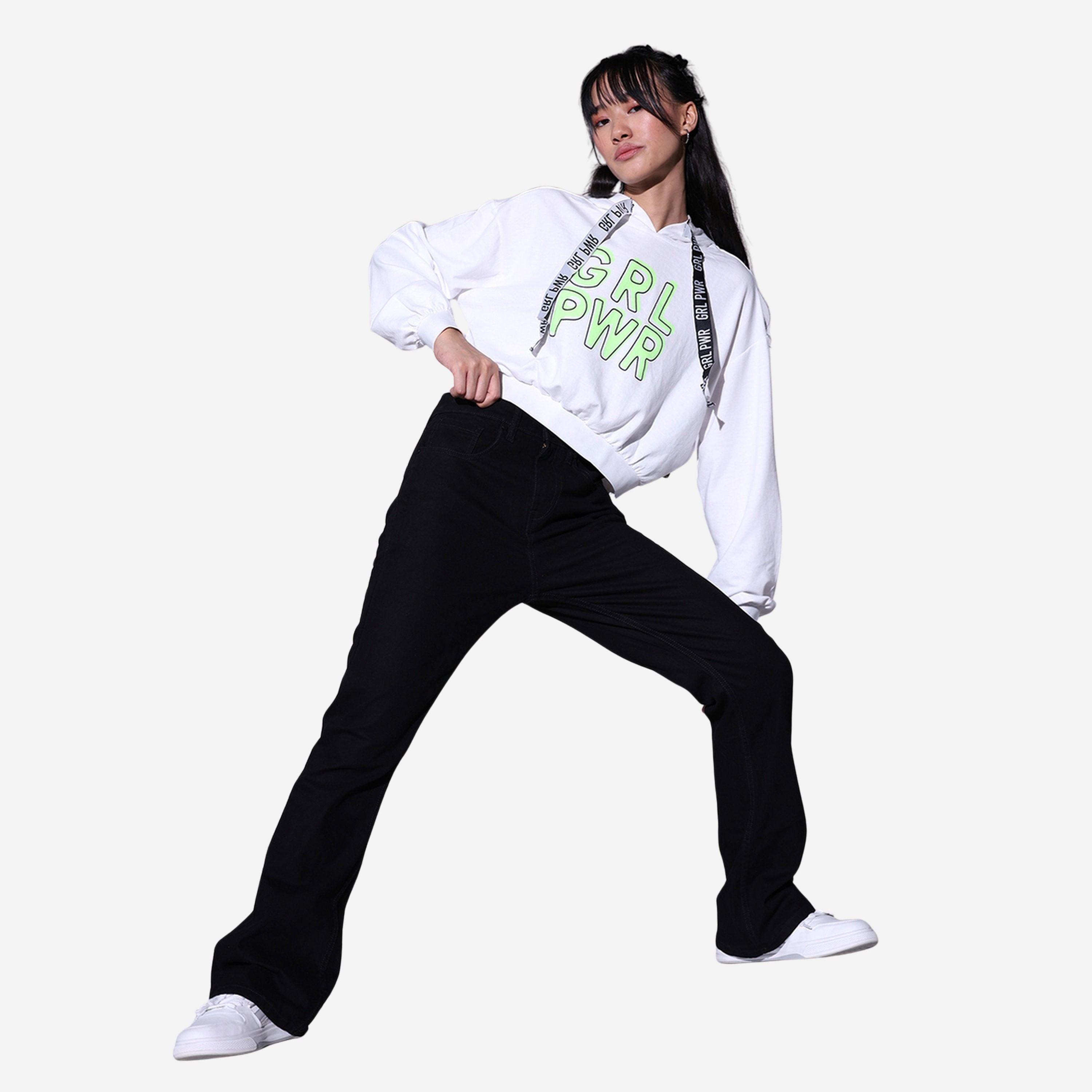 هابيرهولم - بنطال جينز لون أسود نسائي قصة بوت كت وخصر عالٍ-women-clothing-bottoms-jeans-image-5