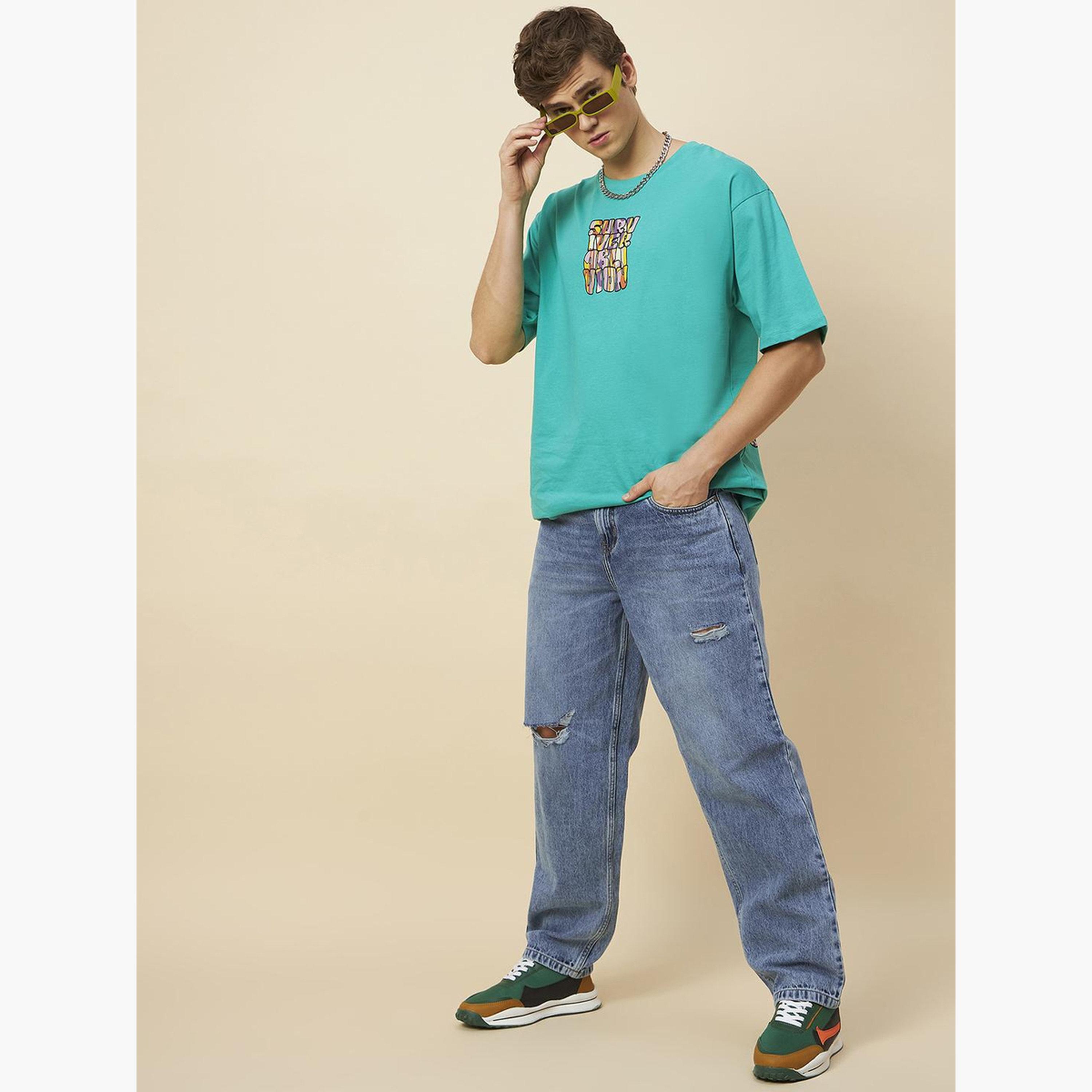 هاي ستار - بنطال جينز فضفاض متوسط ​​الارتفاع من القطن الخالص-men-clothing-bottoms-jeans-image-2