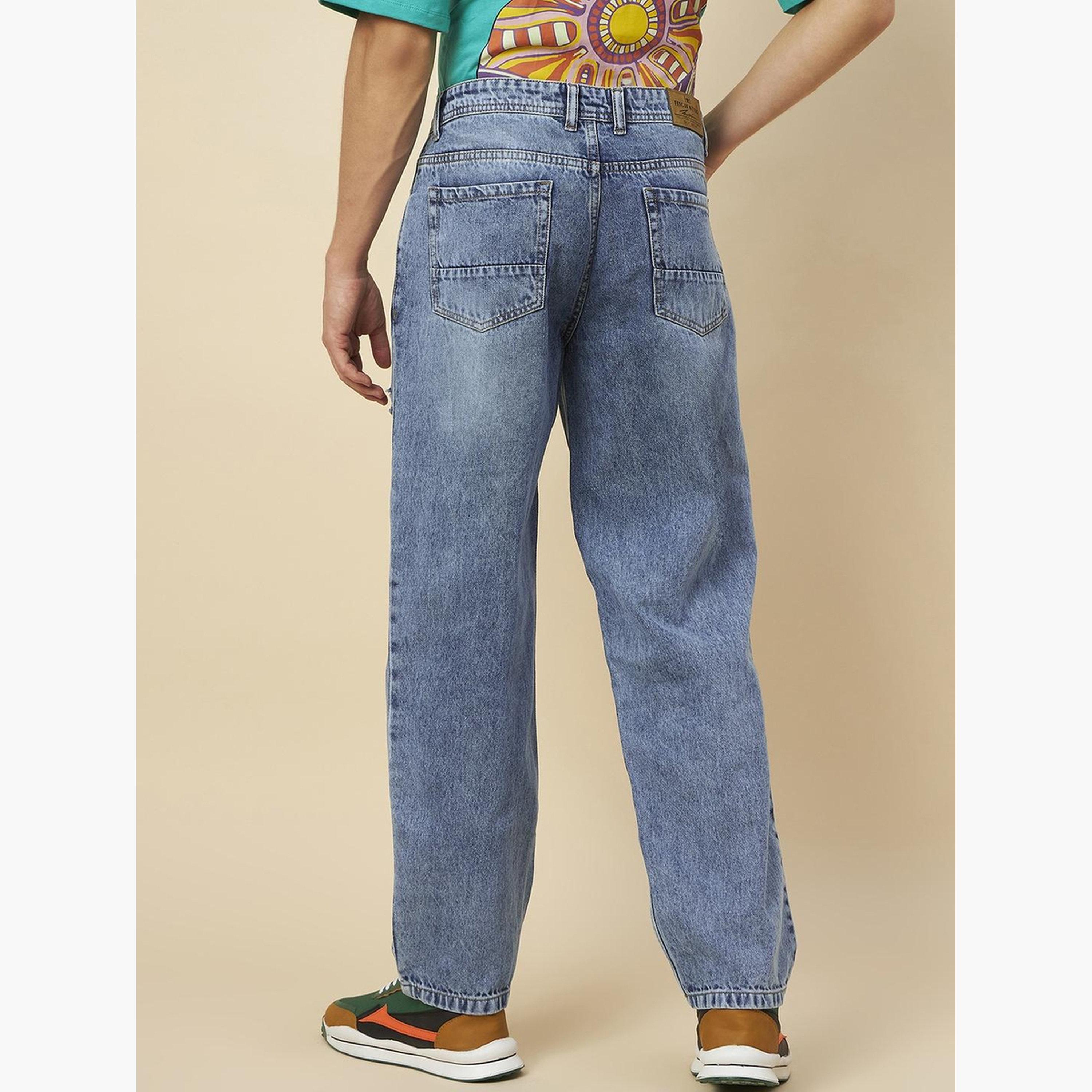 هاي ستار - بنطال جينز فضفاض متوسط ​​الارتفاع من القطن الخالص-men-clothing-bottoms-jeans-image-4