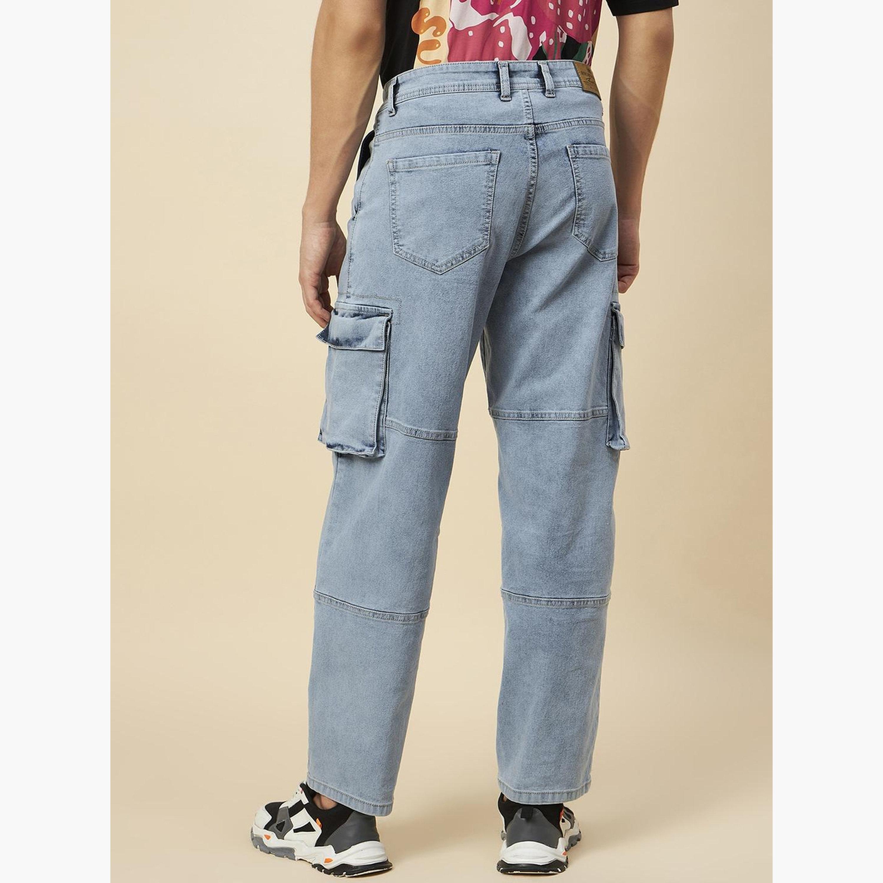 High Star High Rise Relaxed Fit Faded Cargo Jeans-men-clothing-bottoms-jeans-image-4