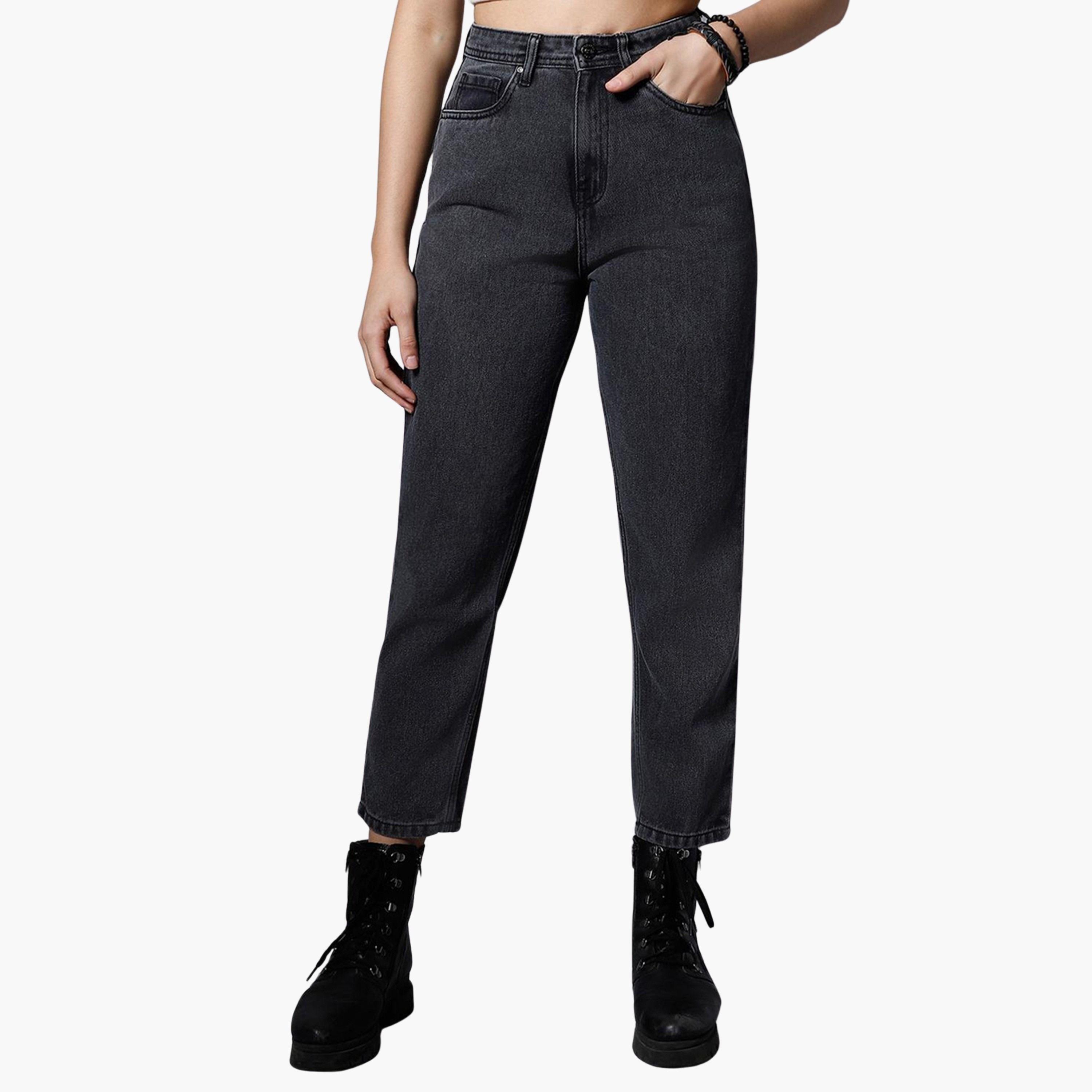 High Star Women High Rise Mom Fit Jeans-women-clothing-bottoms-jeans-image-1
