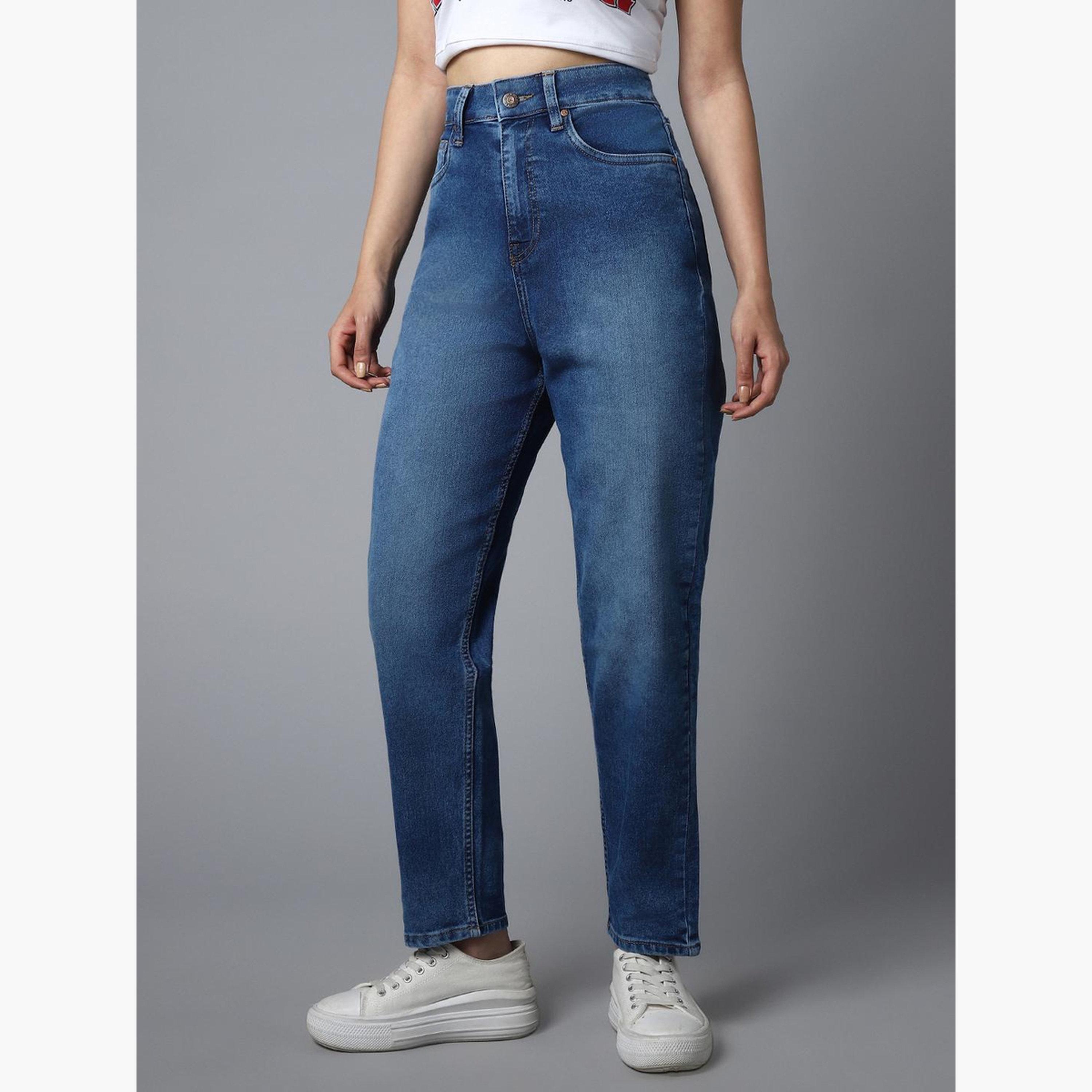 High Star Women High Rise Regular Fit Blue Jeans-women-clothing-bottoms-jeans-image-3