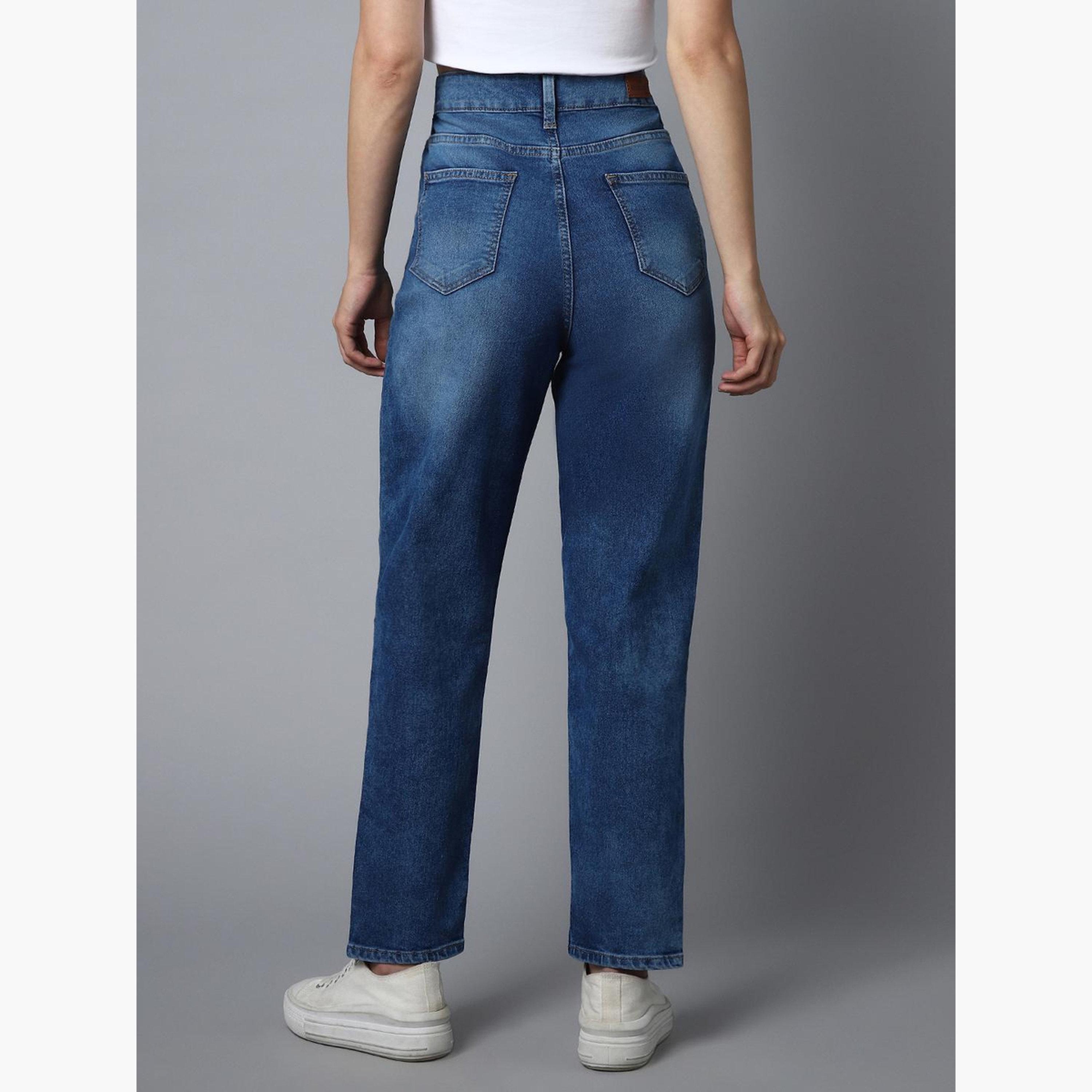 High Star Women High Rise Regular Fit Blue Jeans-women-clothing-bottoms-jeans-image-4