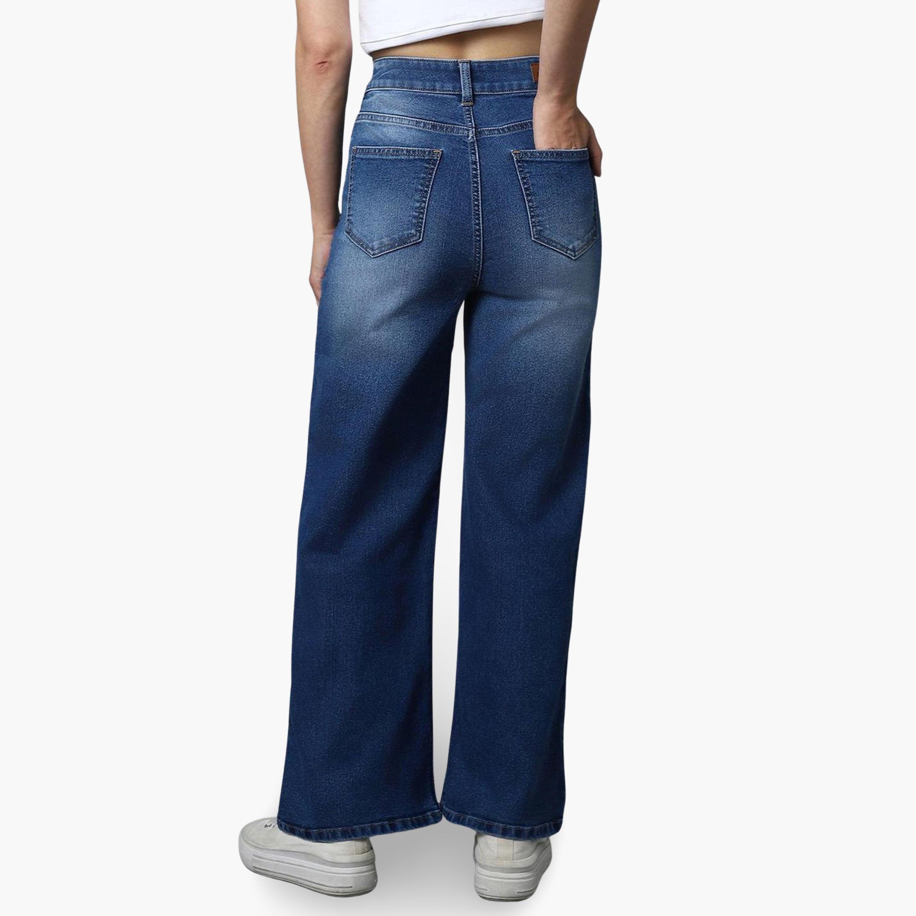 High Star Women Wide Leg High-Rise Stretchable Jeans-women-clothing-bottoms-jeans-image-4