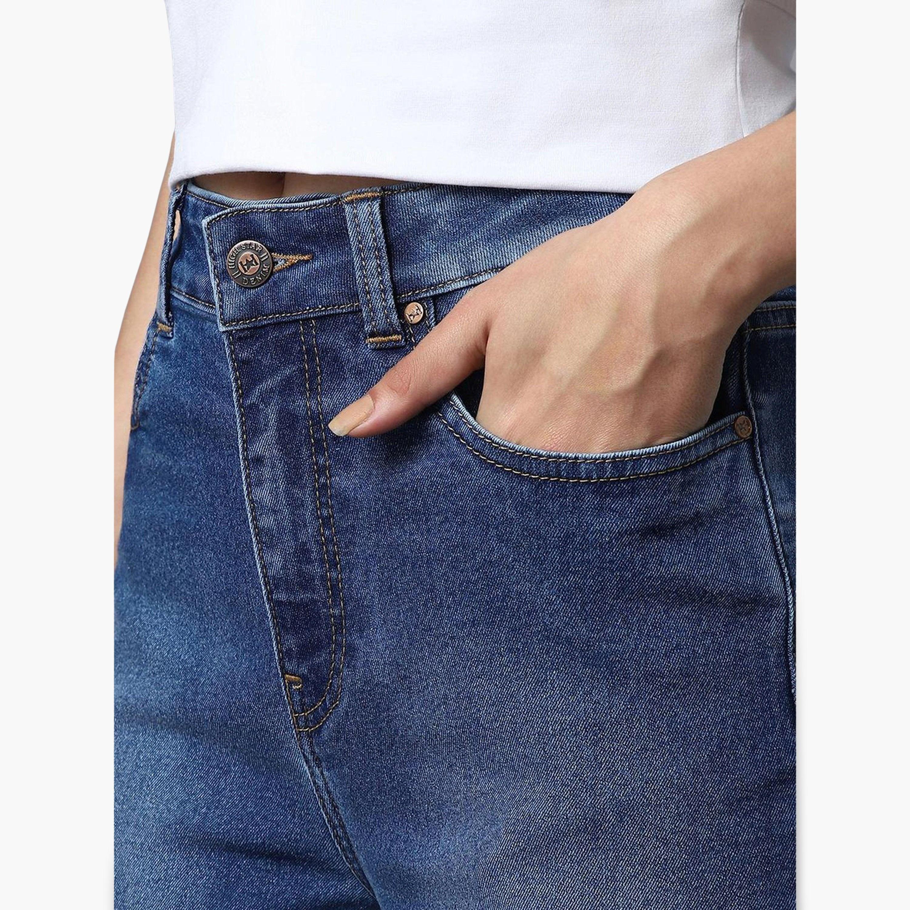 جينز بأرجل واسعة بخصر مرتفع قابل للتمدد-women-clothing-bottoms-jeans-image-5