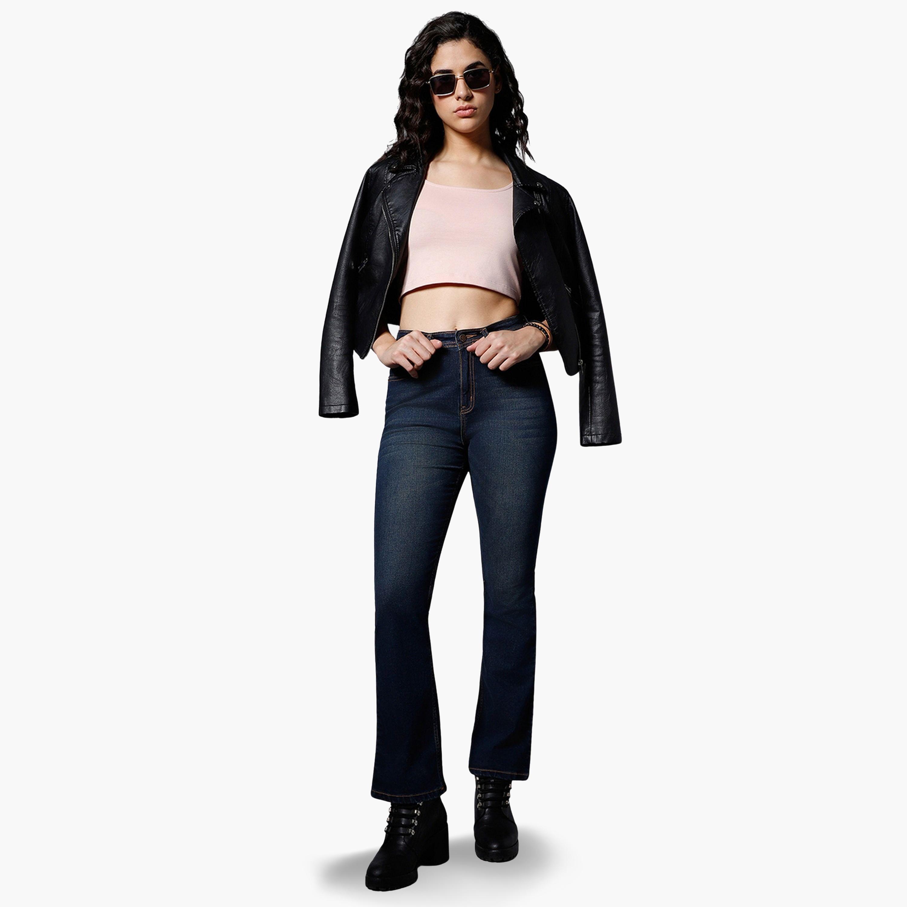 High Star Women High-Rise Bootcut Jeans-women-clothing-bottoms-jeans-image-2
