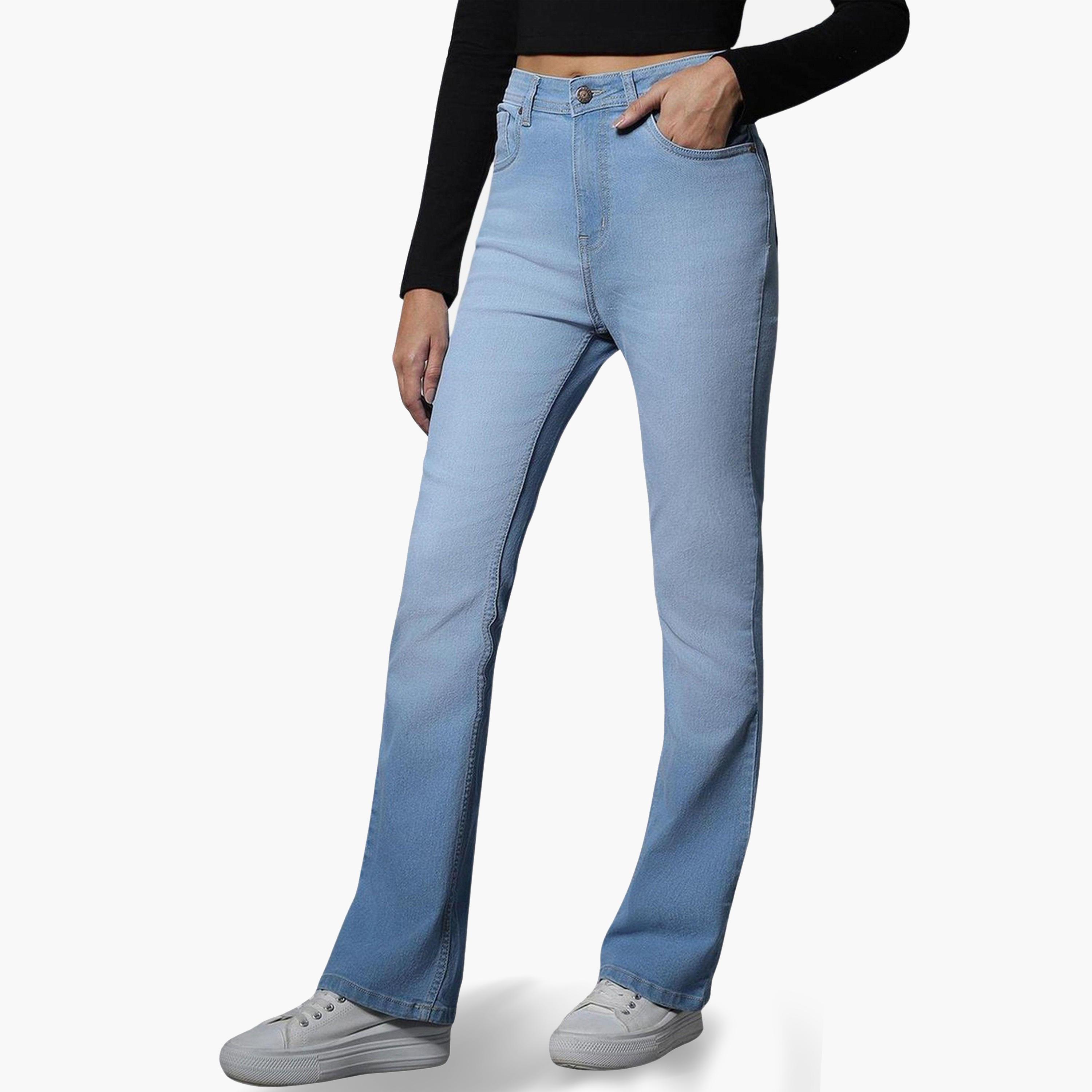 هاي ستار - بنطال جينز نسائي مطاطي قصة بوت كت-women-clothing-bottoms-jeans-image-4