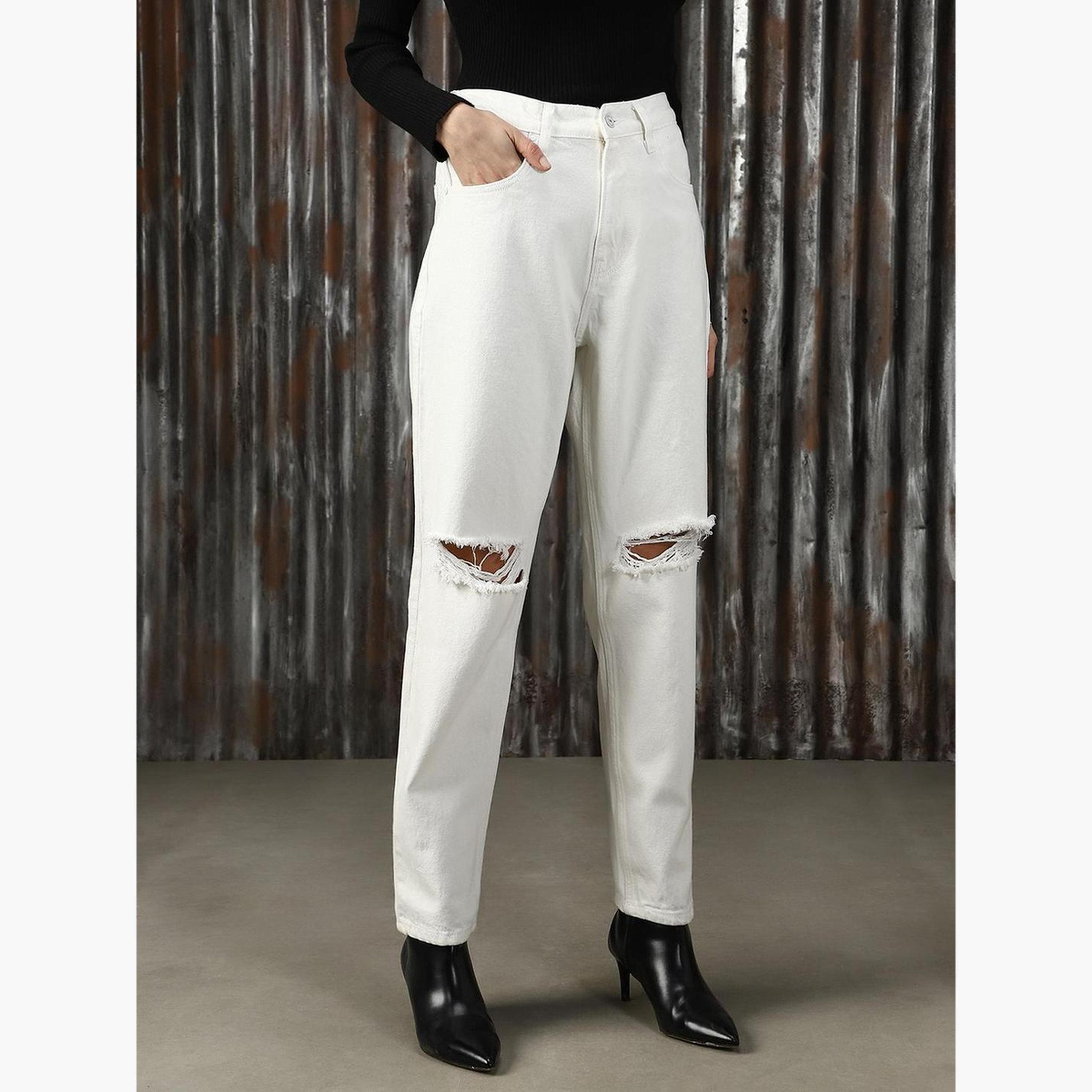 هاي ستار - بنطال جينز ضيق عالي الخصر وممزق-women-clothing-bottoms-jeans-image-6