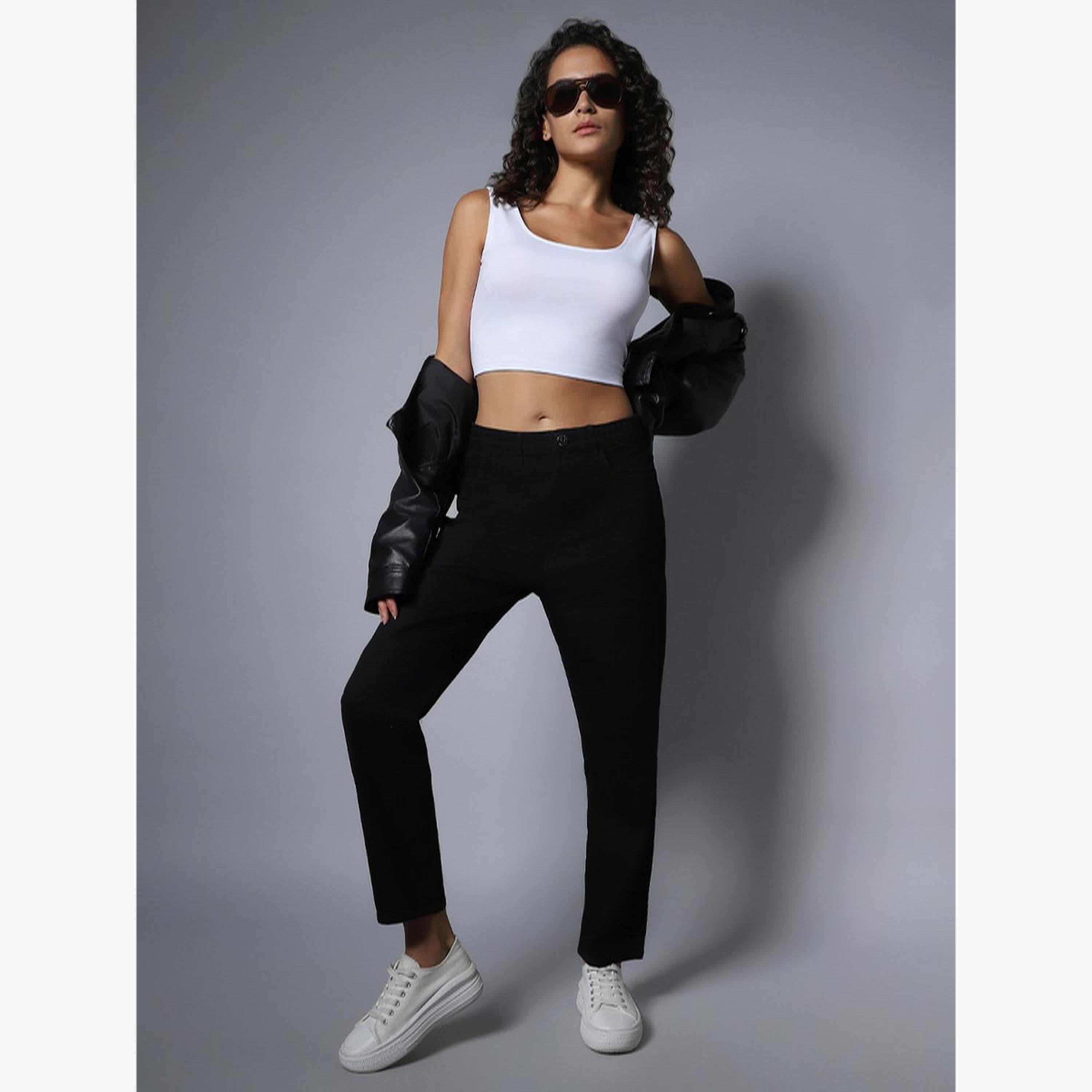 هاي ستار - بنطال جينز مستقيم الخصر-women-clothing-bottoms-jeans-image-2