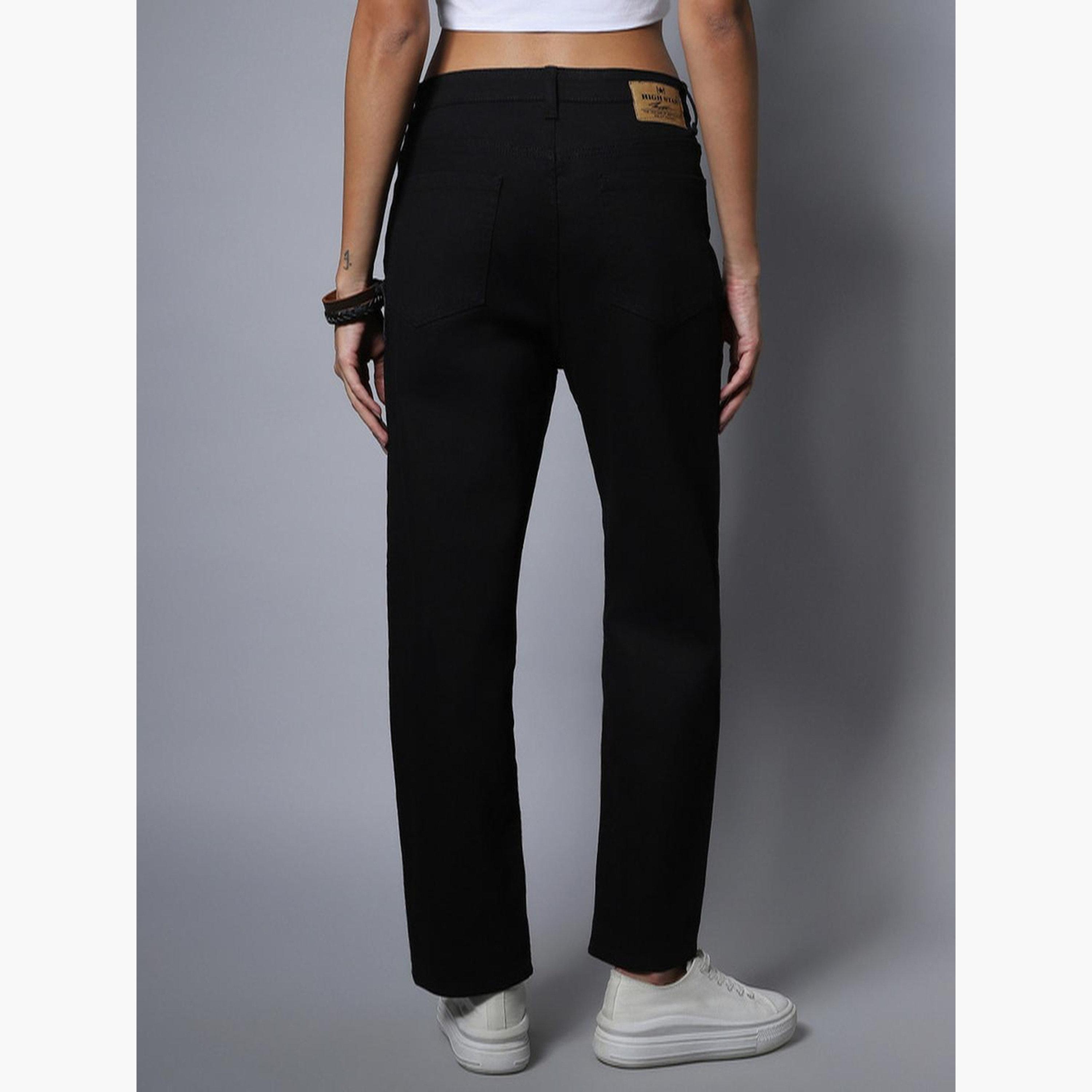 هاي ستار - بنطال جينز مستقيم الخصر-women-clothing-bottoms-jeans-image-3