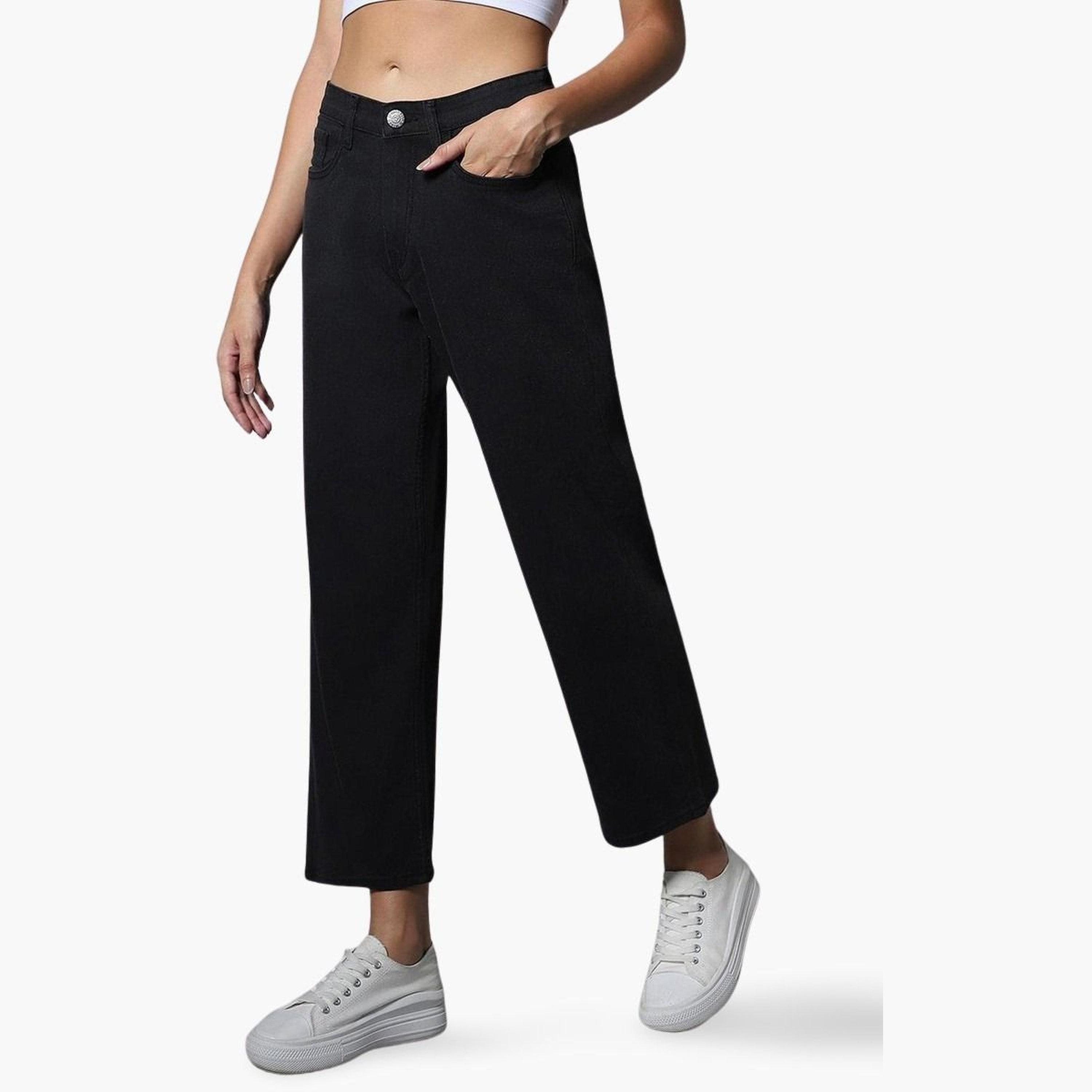 هاي ستار - بنطال جينز نسائي مطاطي ثقيل لون باهت-women-clothing-bottoms-jeans-image-1