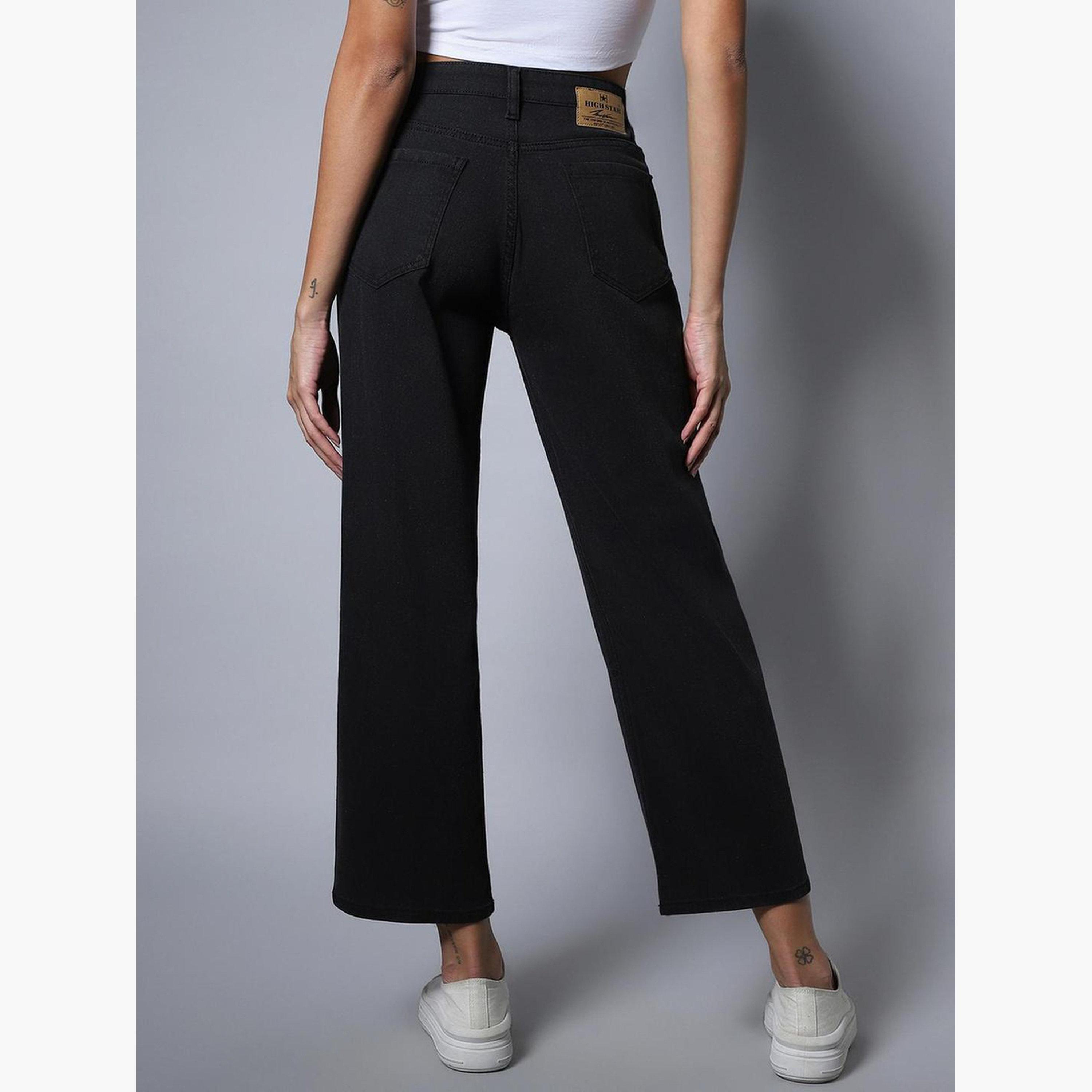 هاي ستار - بنطال جينز نسائي مطاطي ثقيل لون باهت-women-clothing-bottoms-jeans-image-5