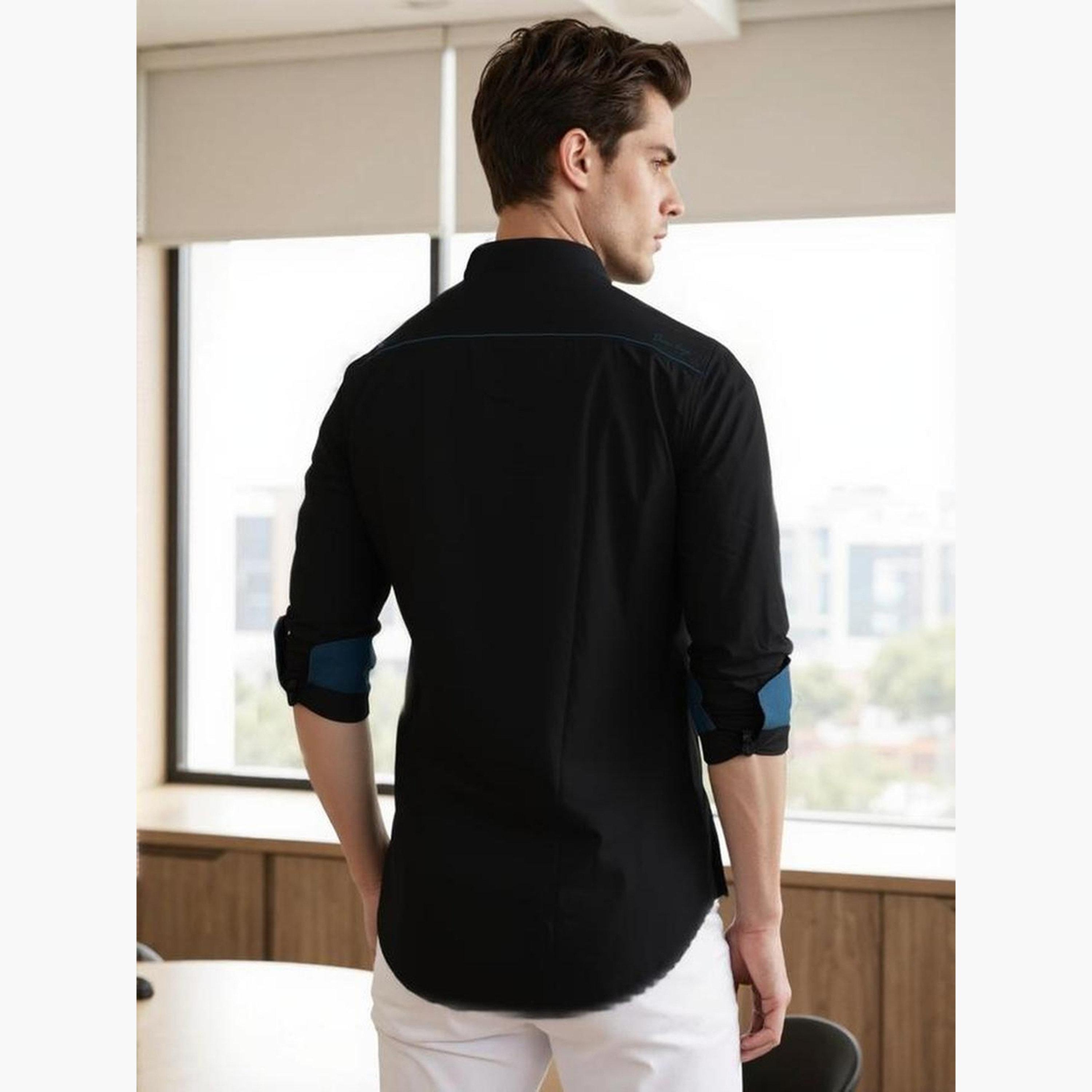 Dennis Lingo Men Solid Spread Collar Casual Shirt-men-clothing-shirts-image-5