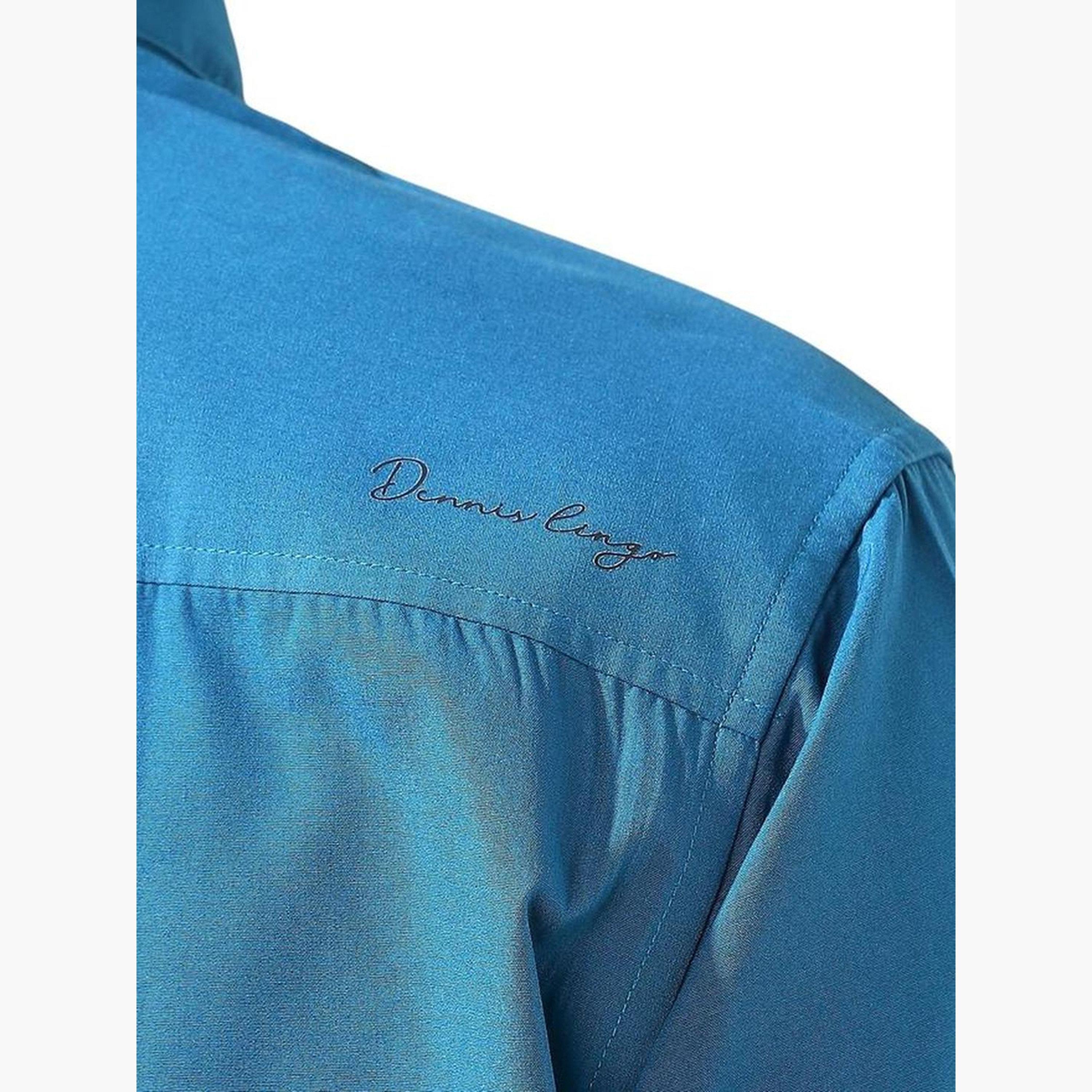دينيس لينغو - قميص رجالي كاجوال بياقة ماندرين سادة-men-clothing-shirts-image-4