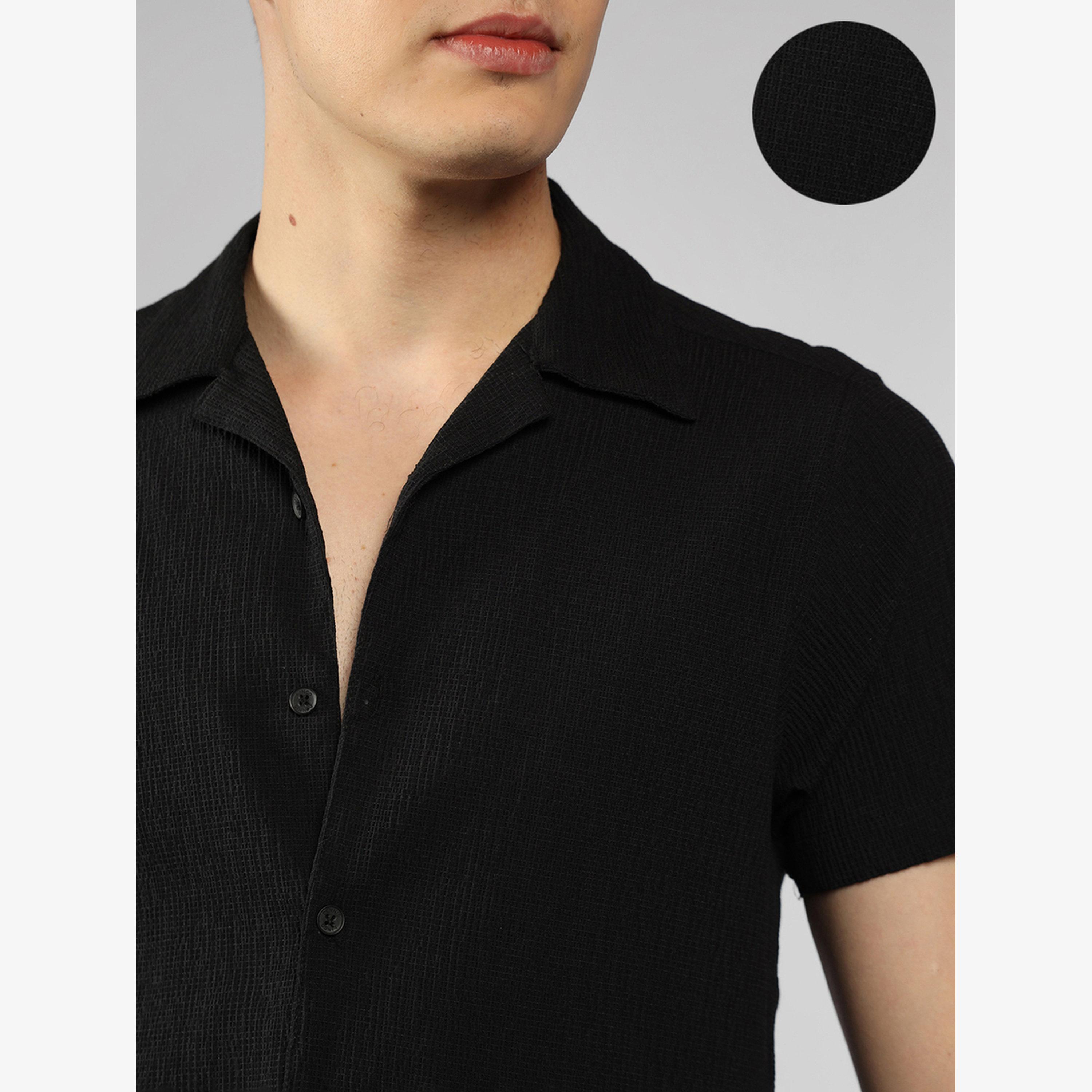 Dennis Lingo Men Slim Fit Cuban Collar Casual Shirt-men-clothing-shirts-image-3