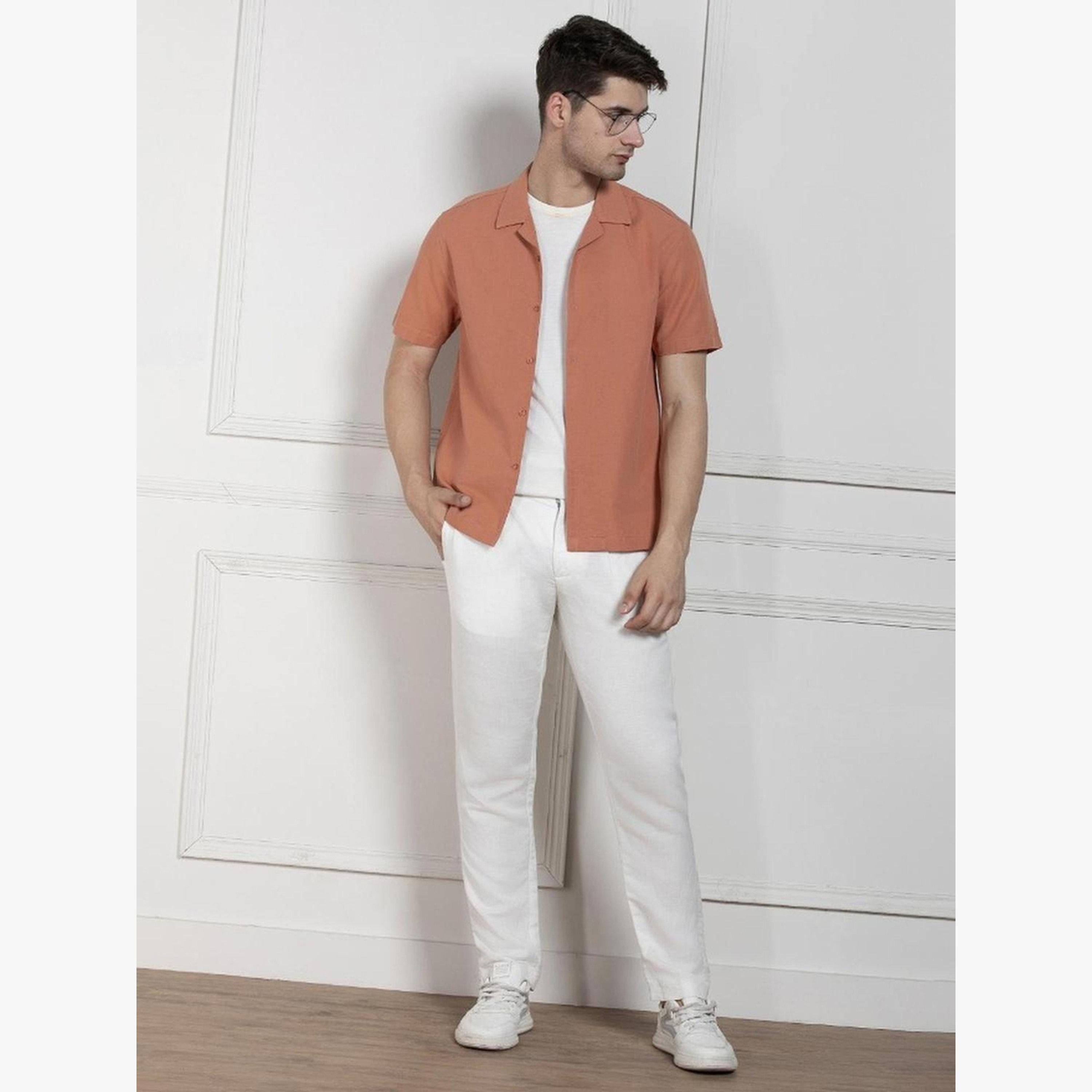 Dennis Lingo Men Cuban Collar Cotton Relaxed Fit Shirt-men-clothing-shirts-image-2
