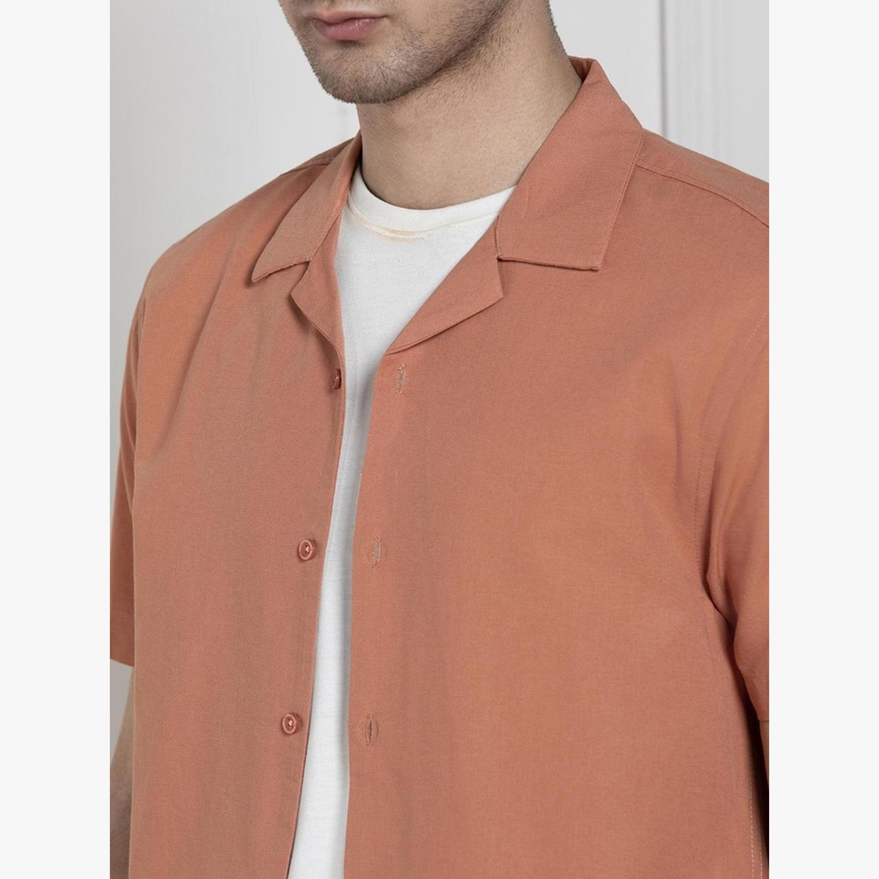 قميص قطن بياقة كوبان بقصة مريحة-men-clothing-shirts-image-4