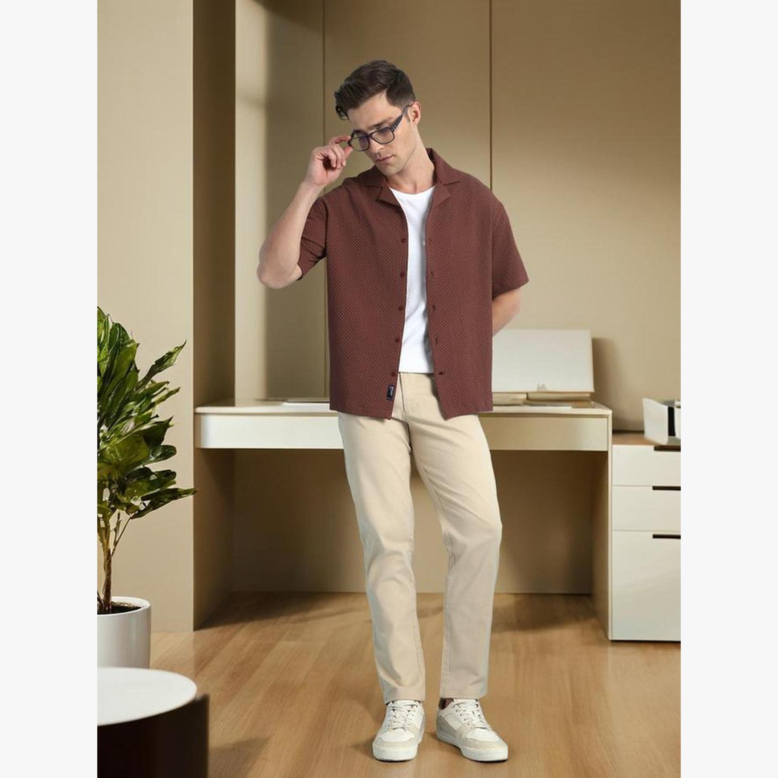 قميص بياقة كوبان بقصة مريحة-men-clothing-shirts-image-3