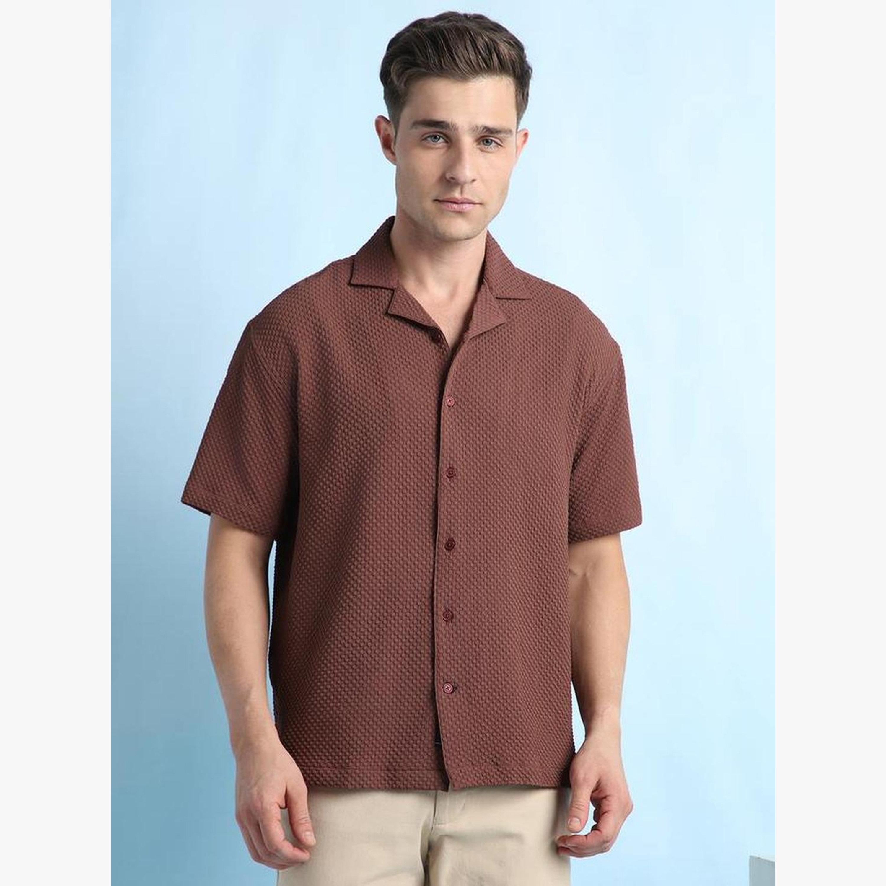 قميص بياقة كوبان بقصة مريحة-men-clothing-shirts-image-6
