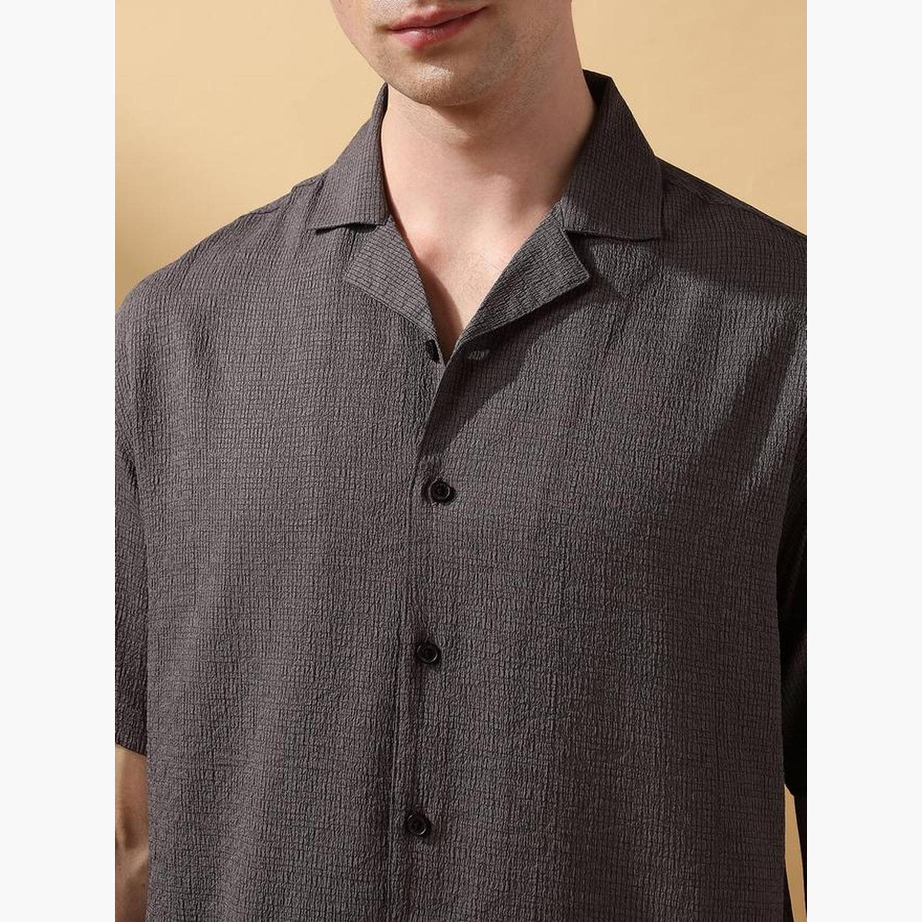 Dennis Lingo Men Relaxed Fit Textured Casual Shirt-men-clothing-shirts-image-4