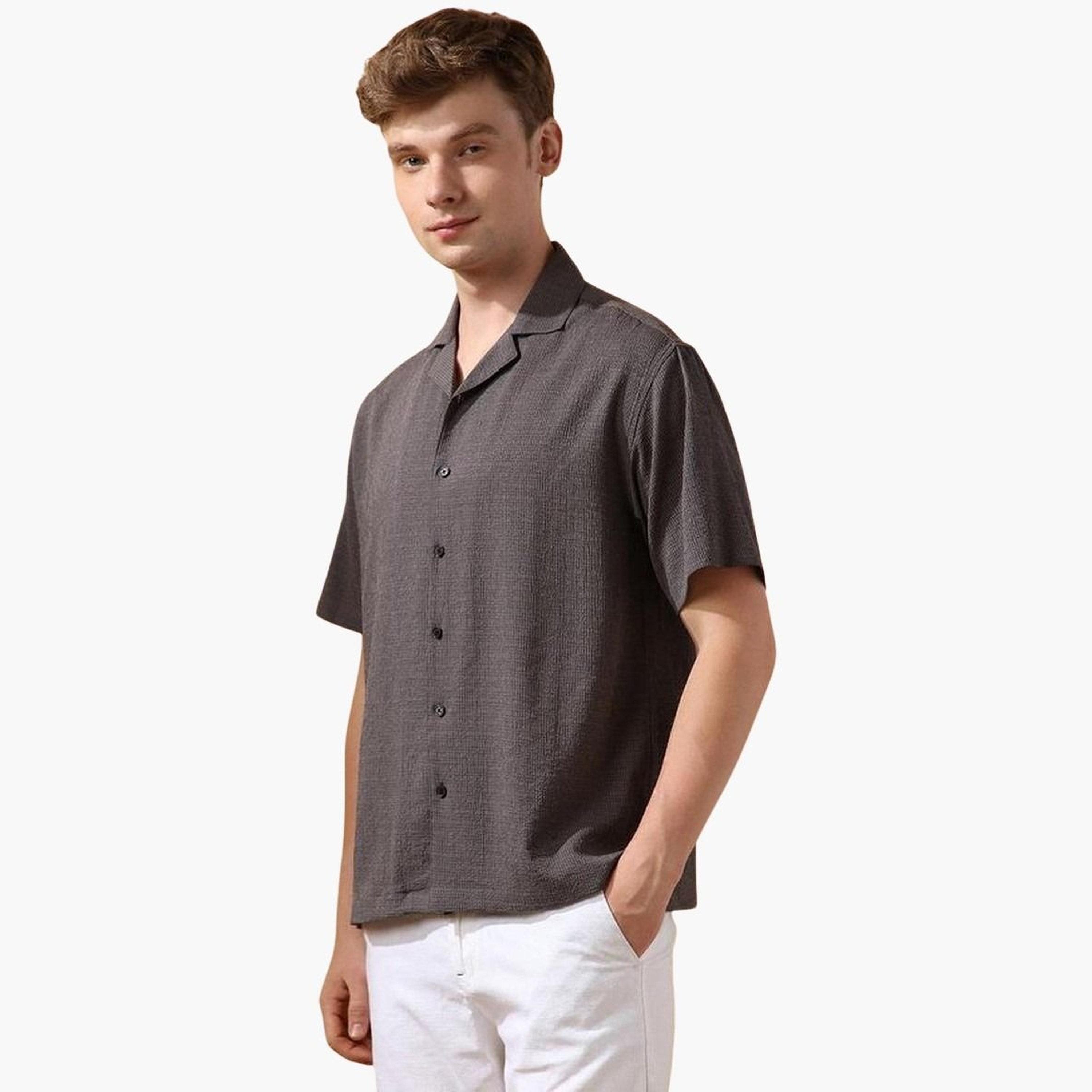 Dennis Lingo Men Relaxed Fit Textured Casual Shirt-men-clothing-shirts-image-5