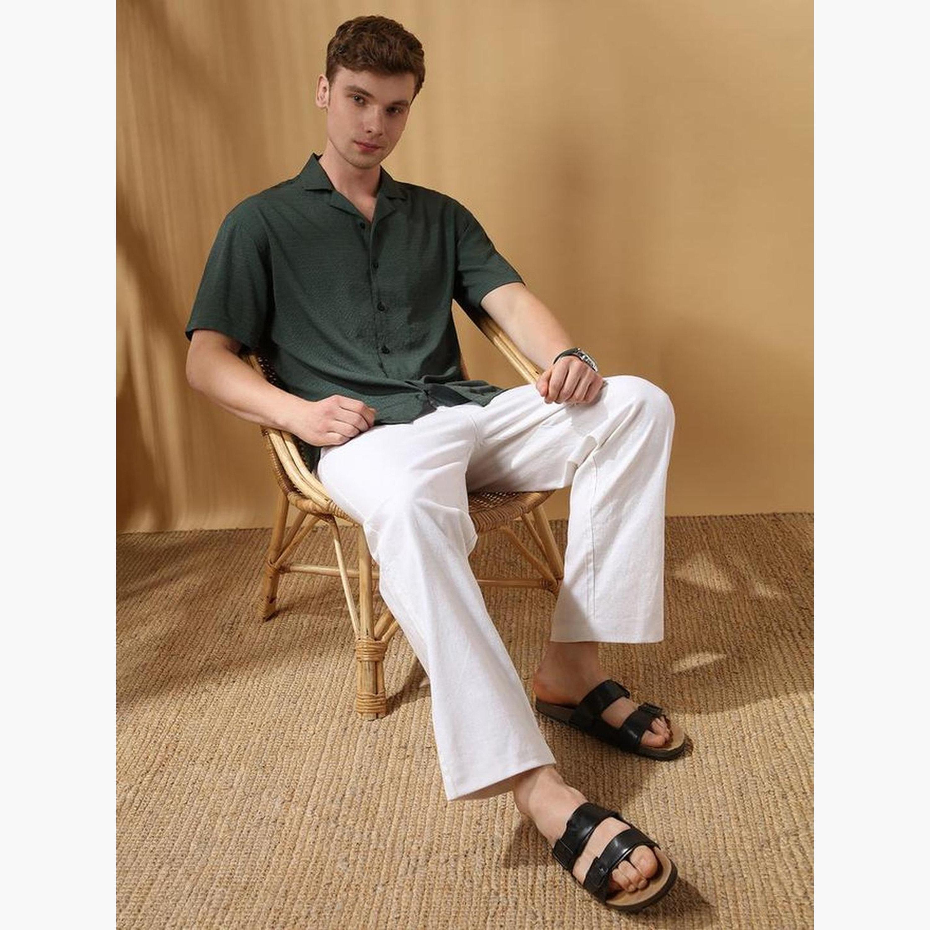Dennis Lingo Men Relaxed Fit Textured Casual Shirt-men-clothing-shirts-image-2