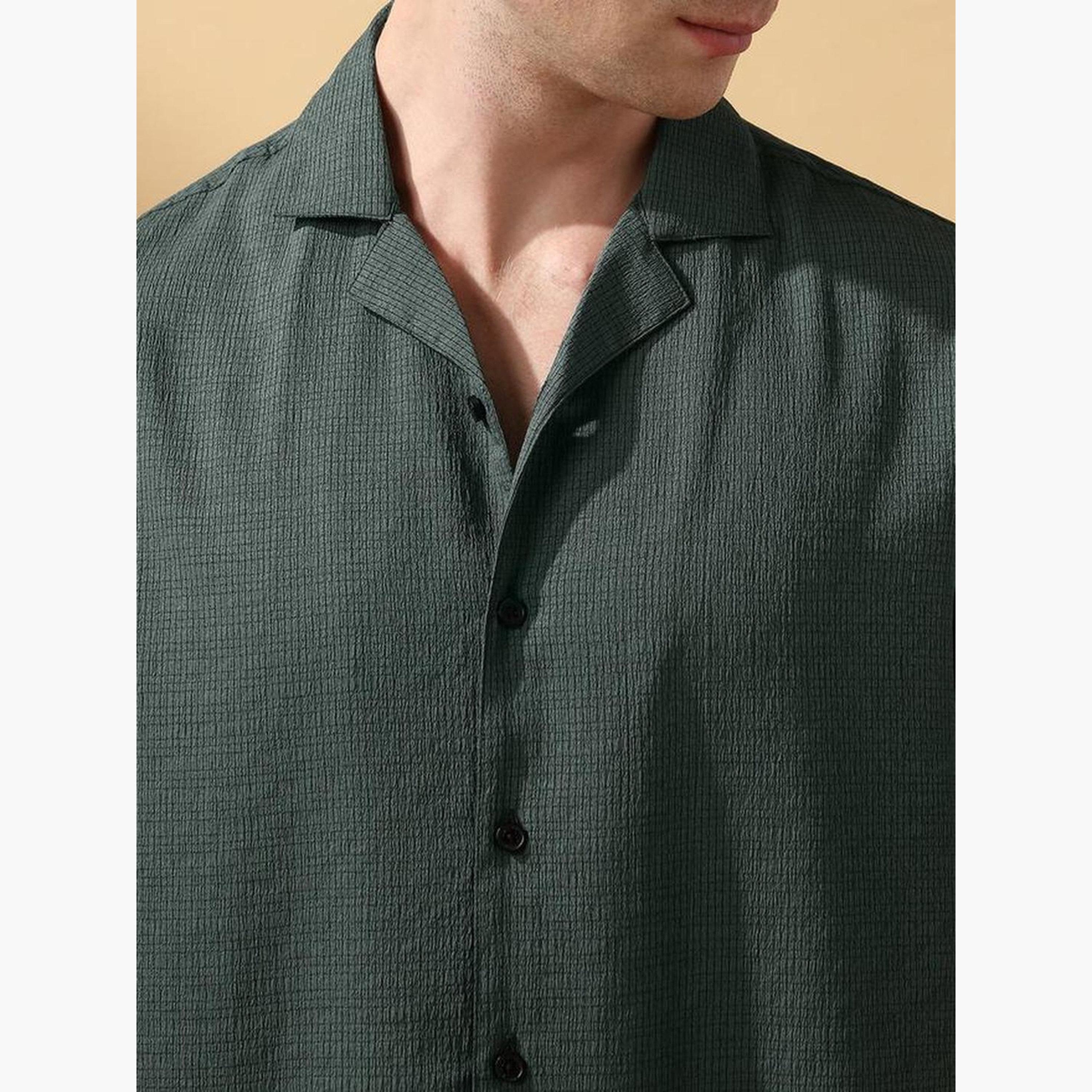 Dennis Lingo Men Relaxed Fit Textured Casual Shirt-men-clothing-shirts-image-4