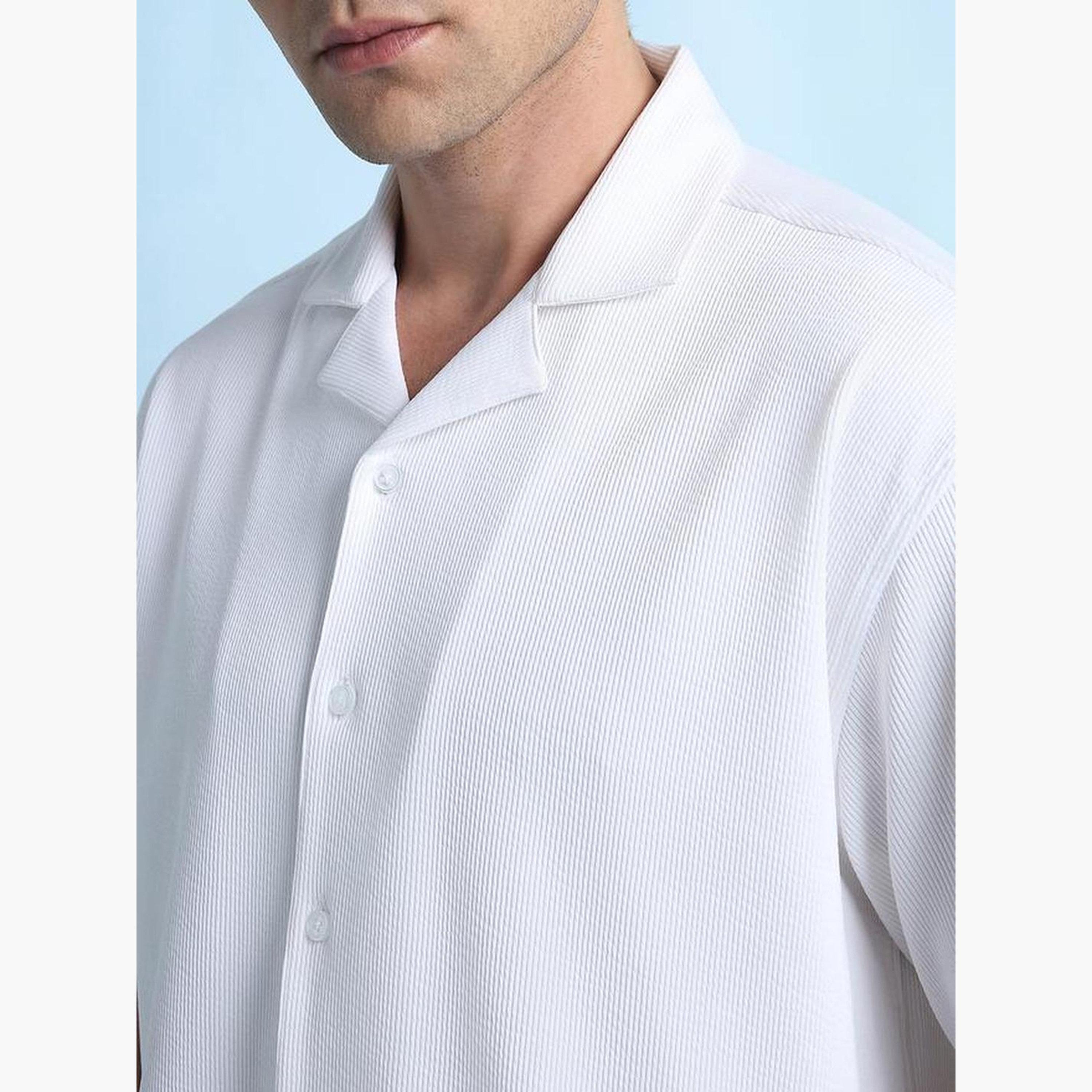 دينيس لينغو - قميص مريح بقصّة مريحة وياقة كوبية للرجال-men-clothing-shirts-image-5