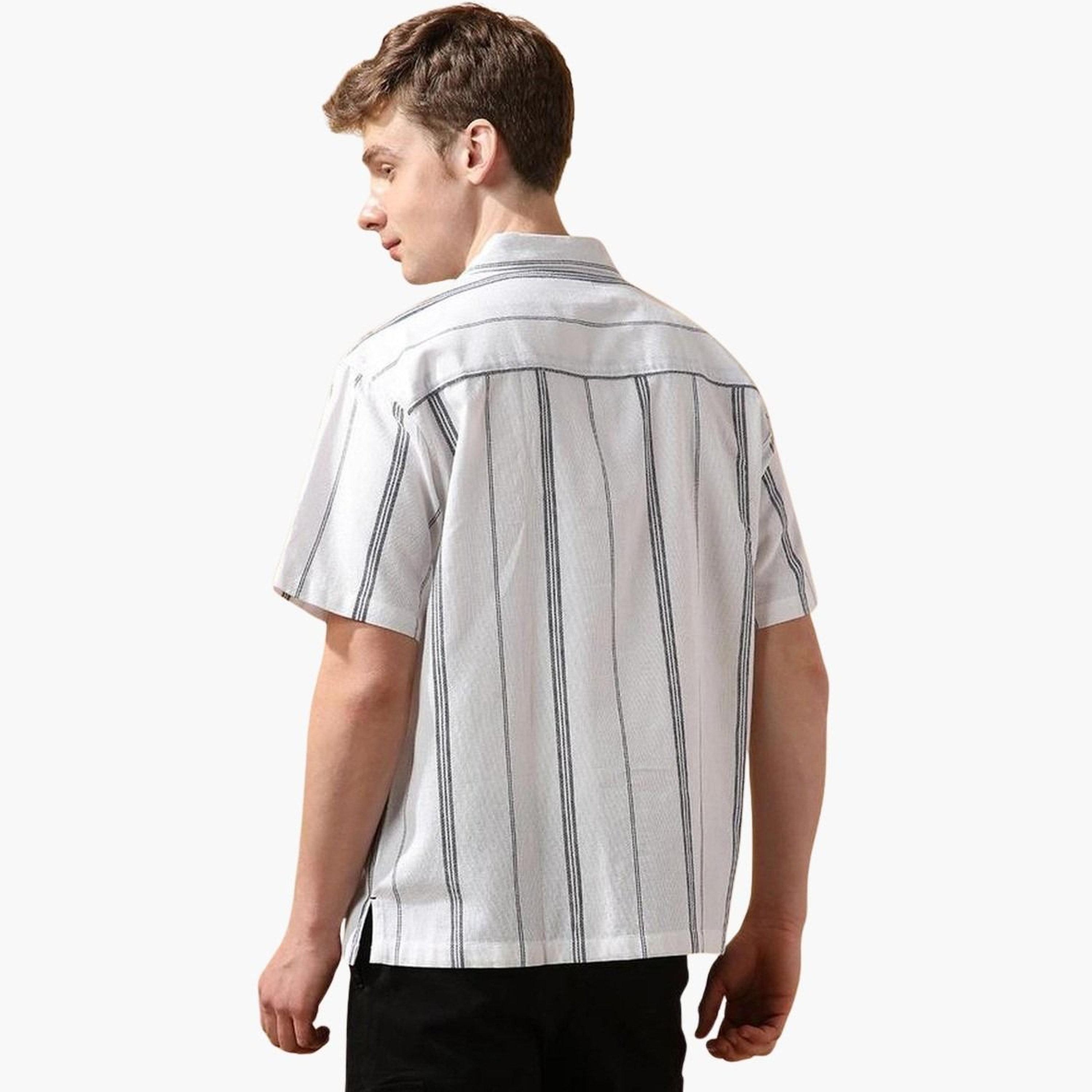 دينيس لينغو - قميص كاجوال مخطط بقصّة مريحة للرجال-men-clothing-shirts-image-3