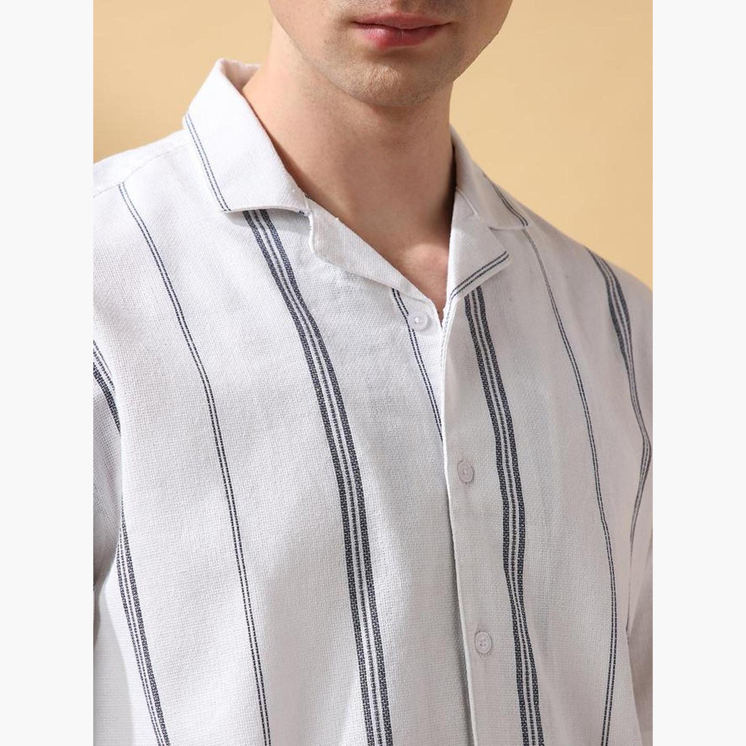 دينيس لينغو - قميص كاجوال مخطط بقصّة مريحة للرجال-men-clothing-shirts-image-4