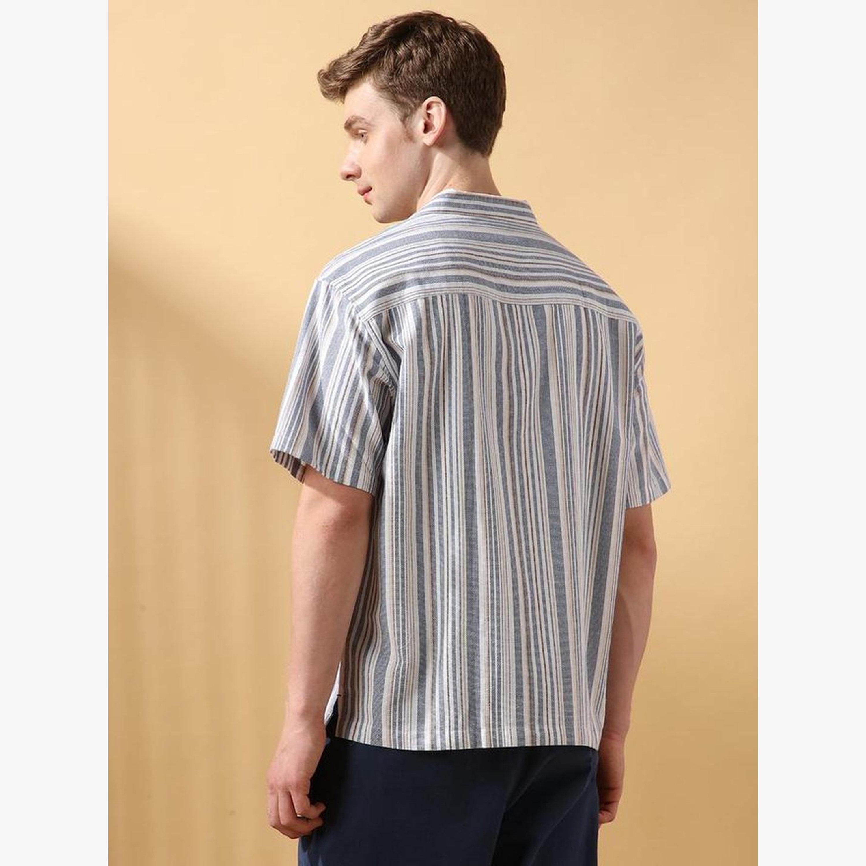 قميص بياقة ريزورت مخطط-men-clothing-shirts-image-3