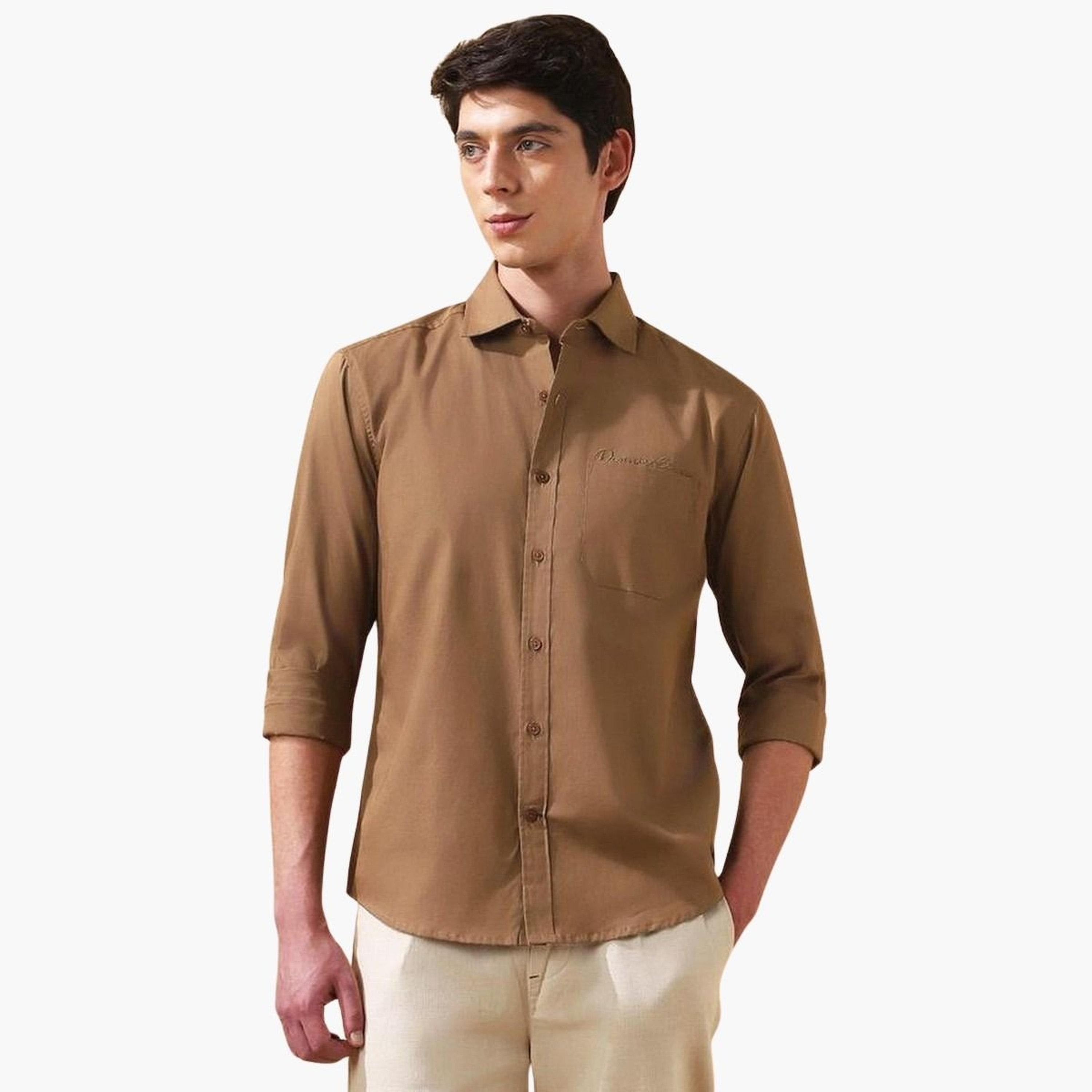 دينيس لينغو - قميص كاجوال بقصّة عادية وياقة منتشرة للرجال-men-clothing-shirts-image-6