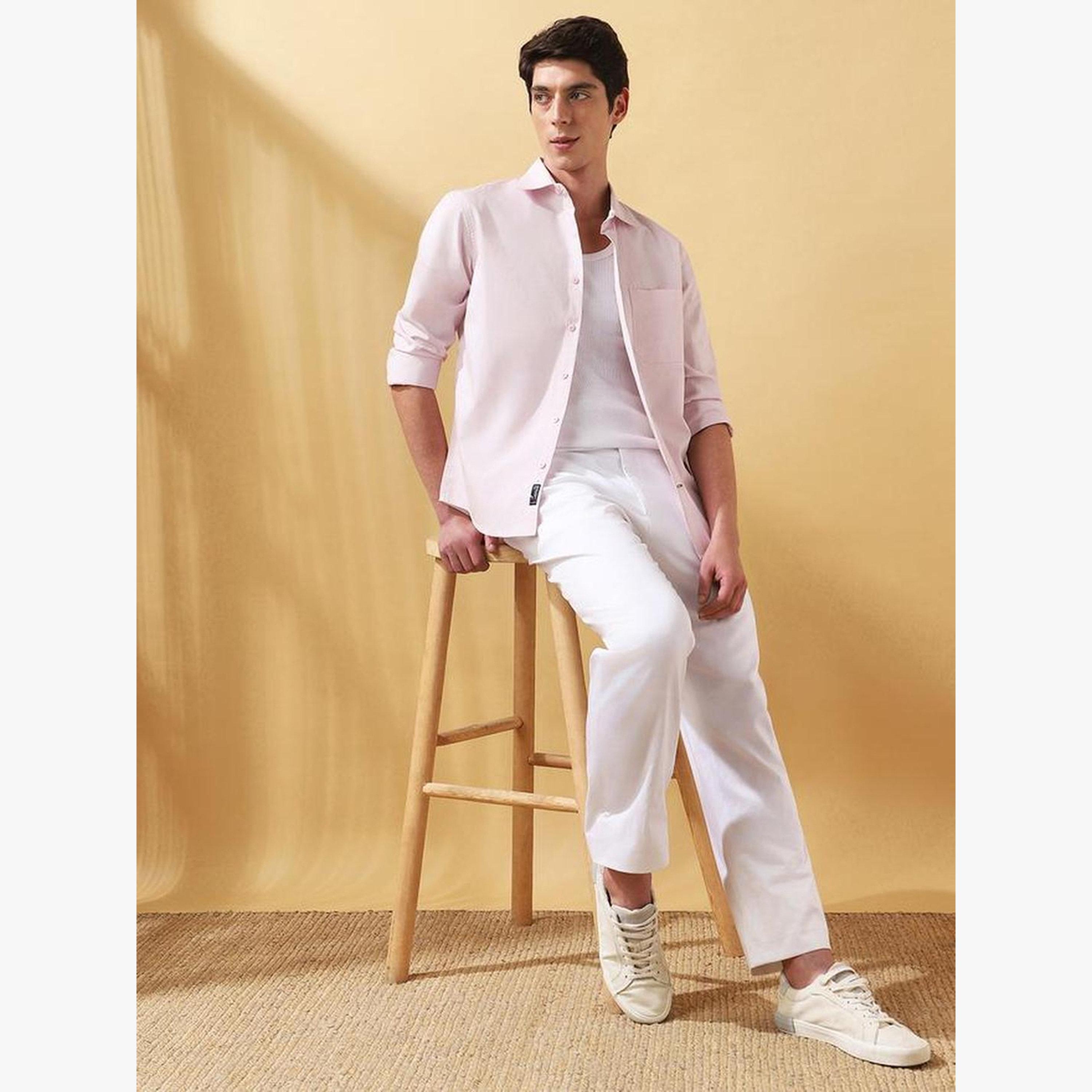 قميص قطن بياقة كلاسيكية-men-clothing-shirts-image-5