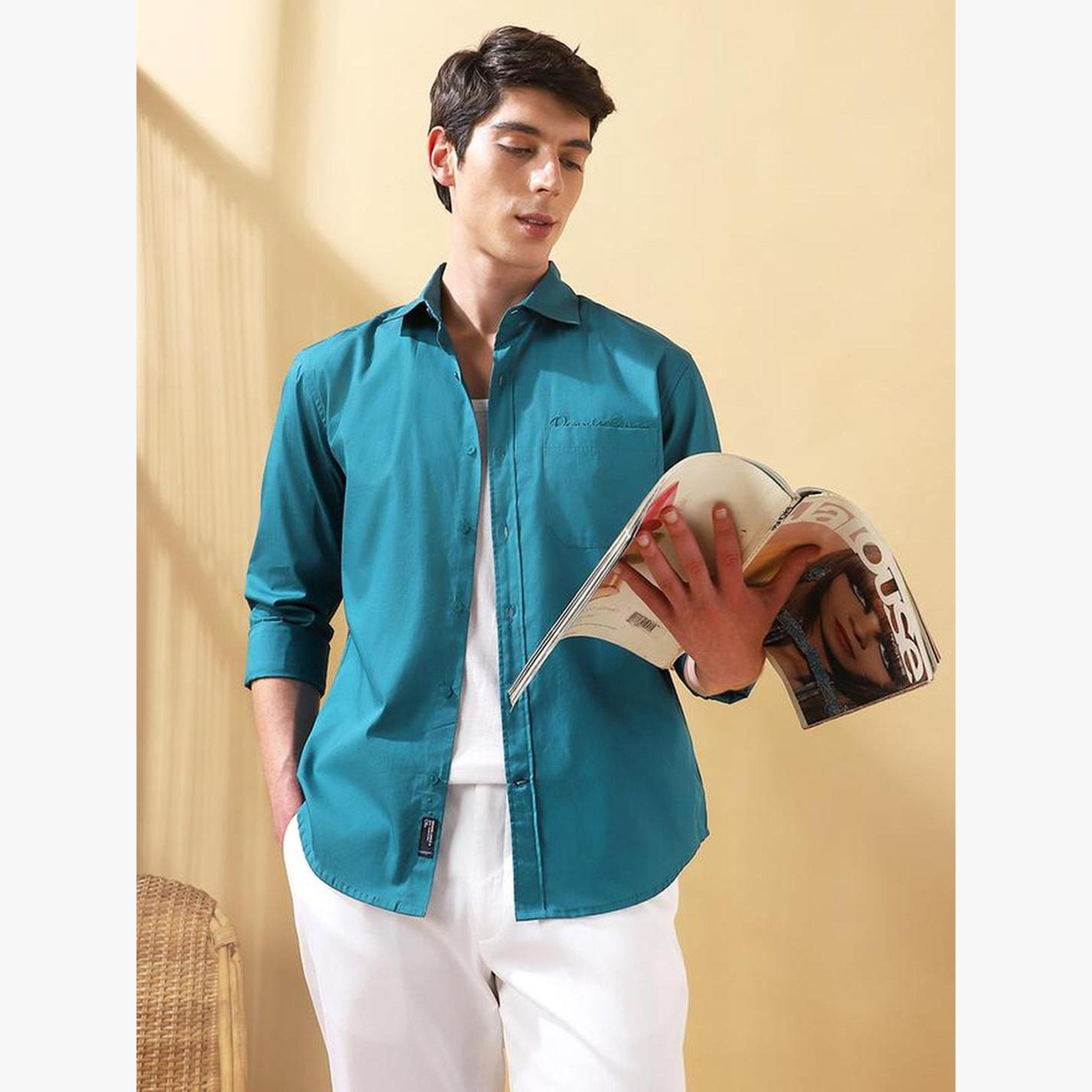 قميص بياقة كلاسيكية بقصة عادية-men-clothing-shirts-image-6