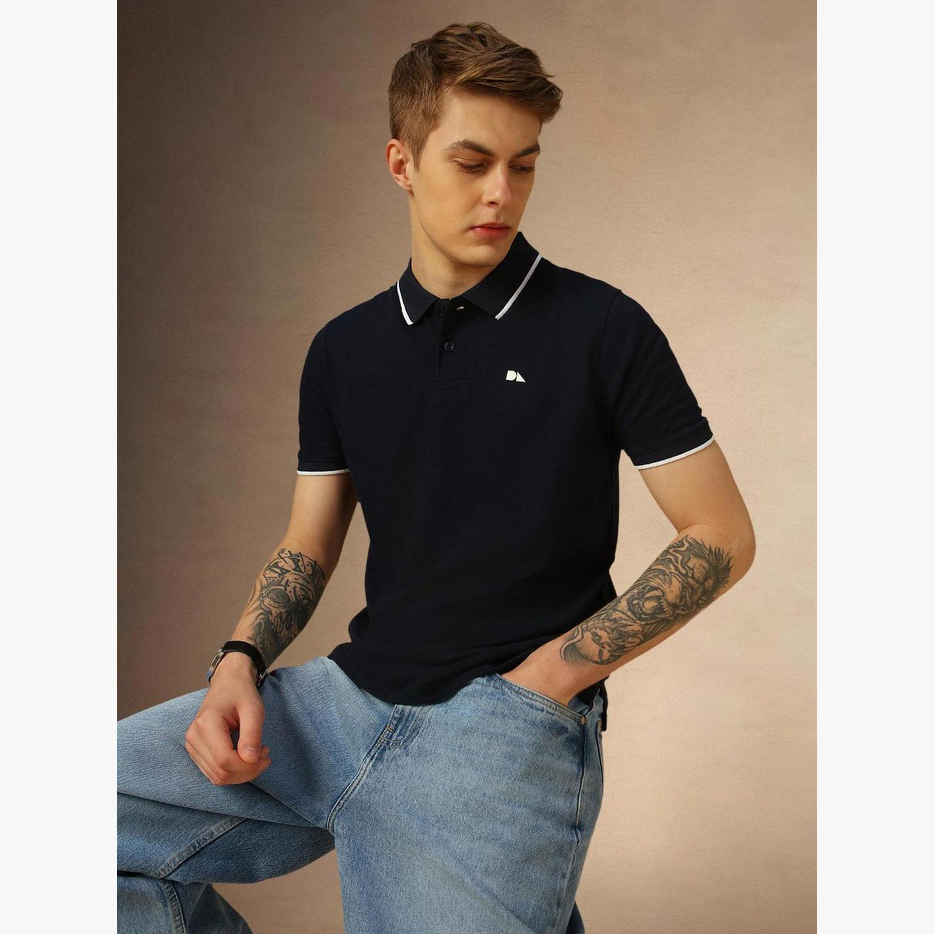 بولو قطن بتفاصيل شريط-men-clothing-tshirtsandpolos-polos-image-2
