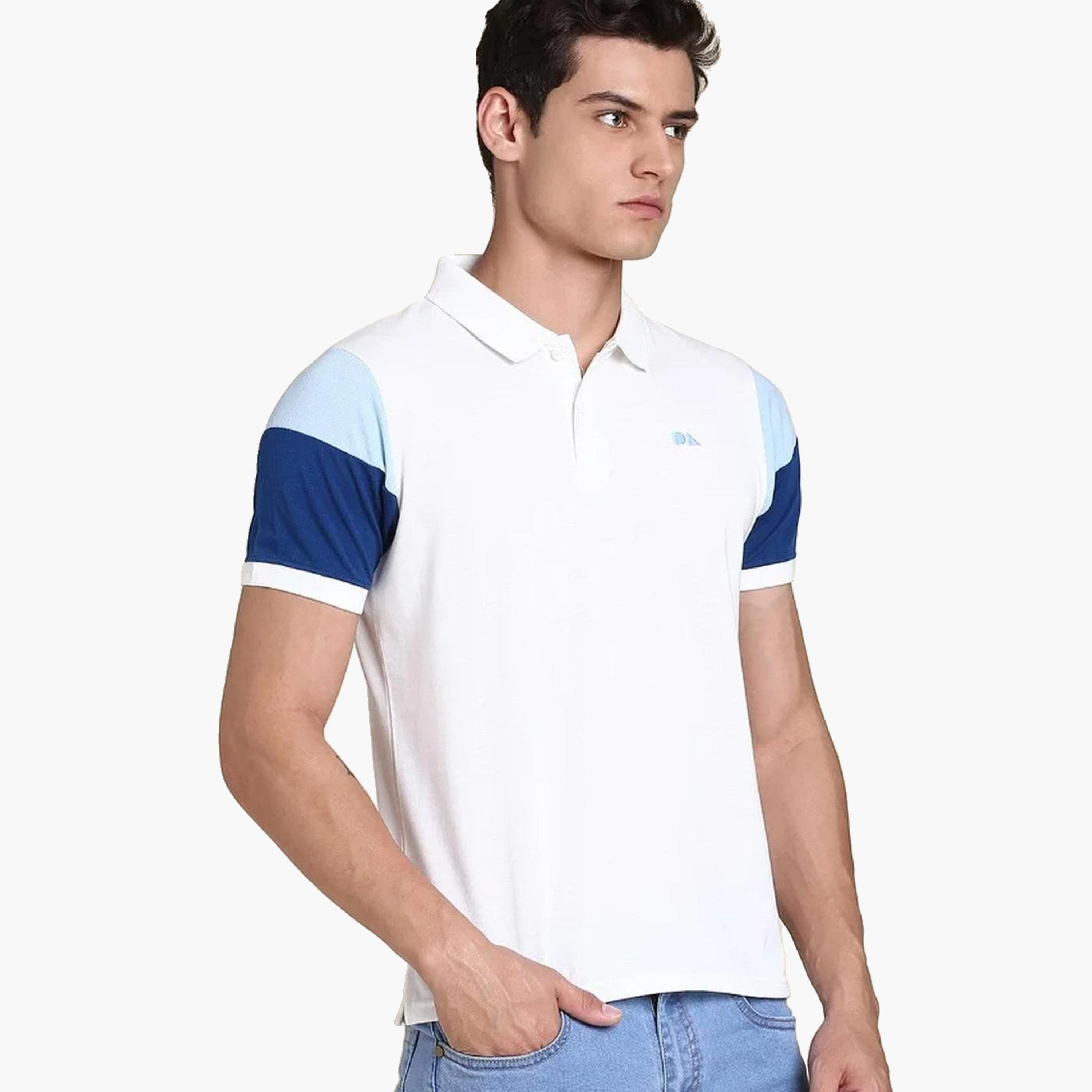 Dennis Lingo Men Contrast Sleeve Regular Fit Polo-men-clothing-tshirtsandpolos-polos-image-1