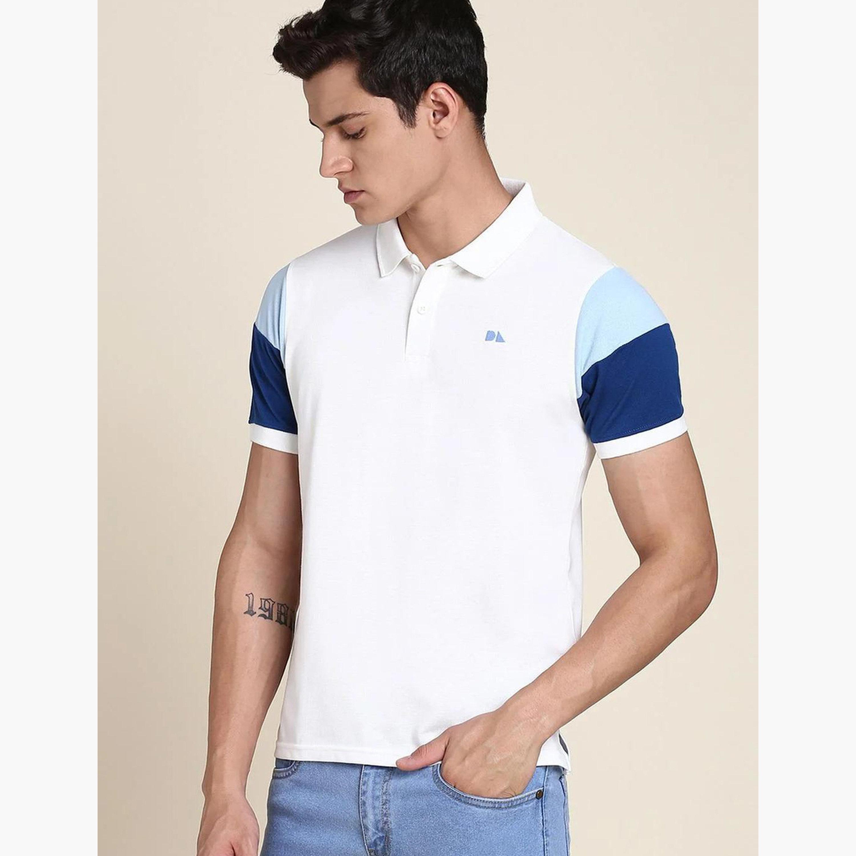 Dennis Lingo Men Contrast Sleeve Regular Fit Polo-men-clothing-tshirtsandpolos-polos-image-2
