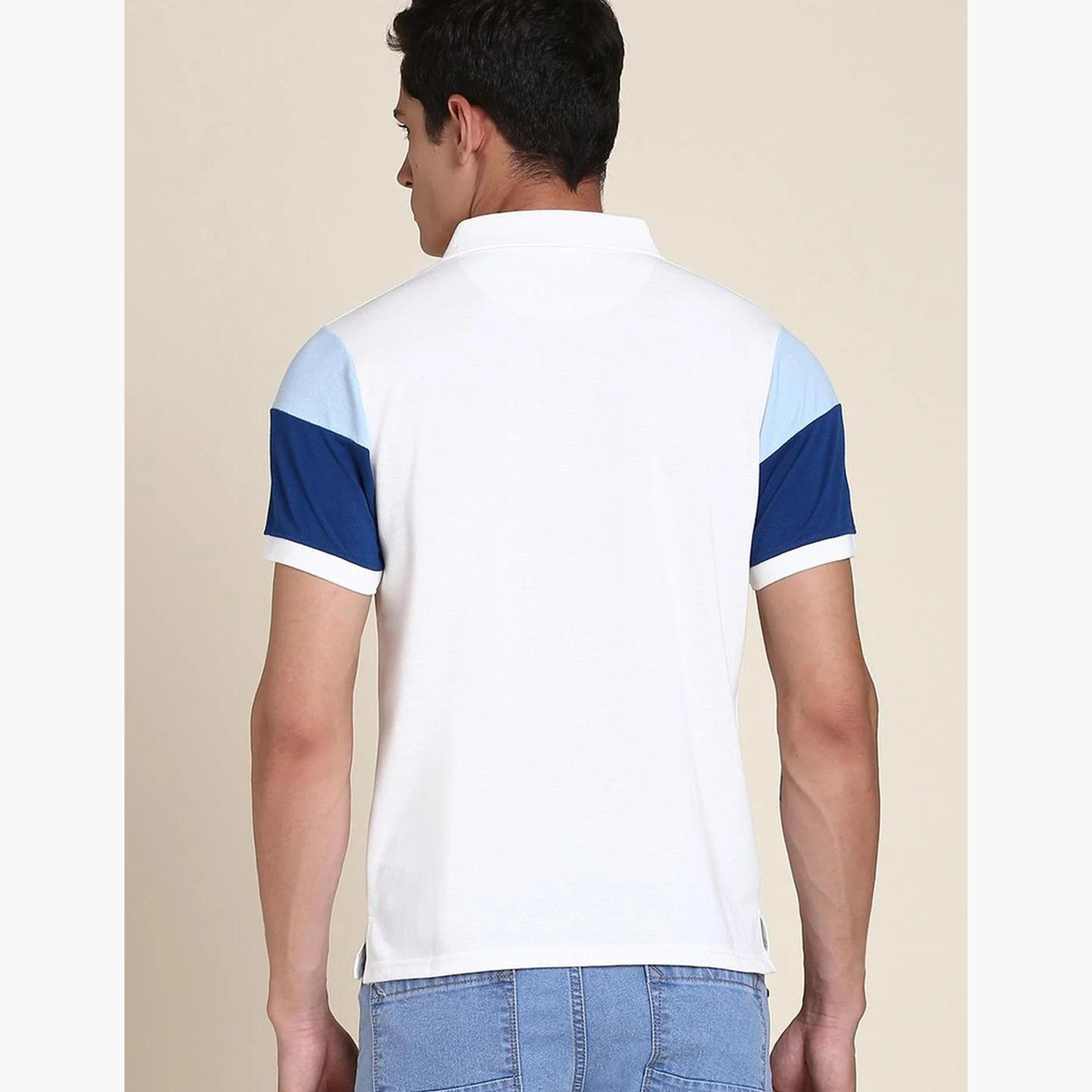 Dennis Lingo Men Contrast Sleeve Regular Fit Polo-men-clothing-tshirtsandpolos-polos-image-3