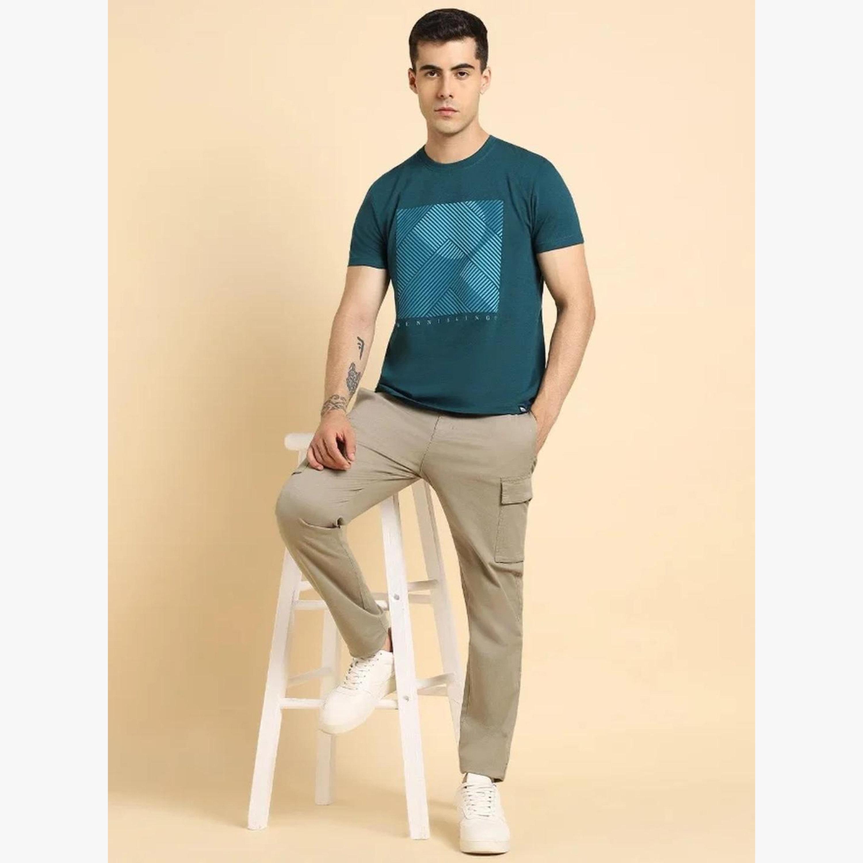 Dennis Lingo Men Regular Fit Geometric Graphic T-Shirt-men-clothing-tshirtsandpolos-tshirts-image-2