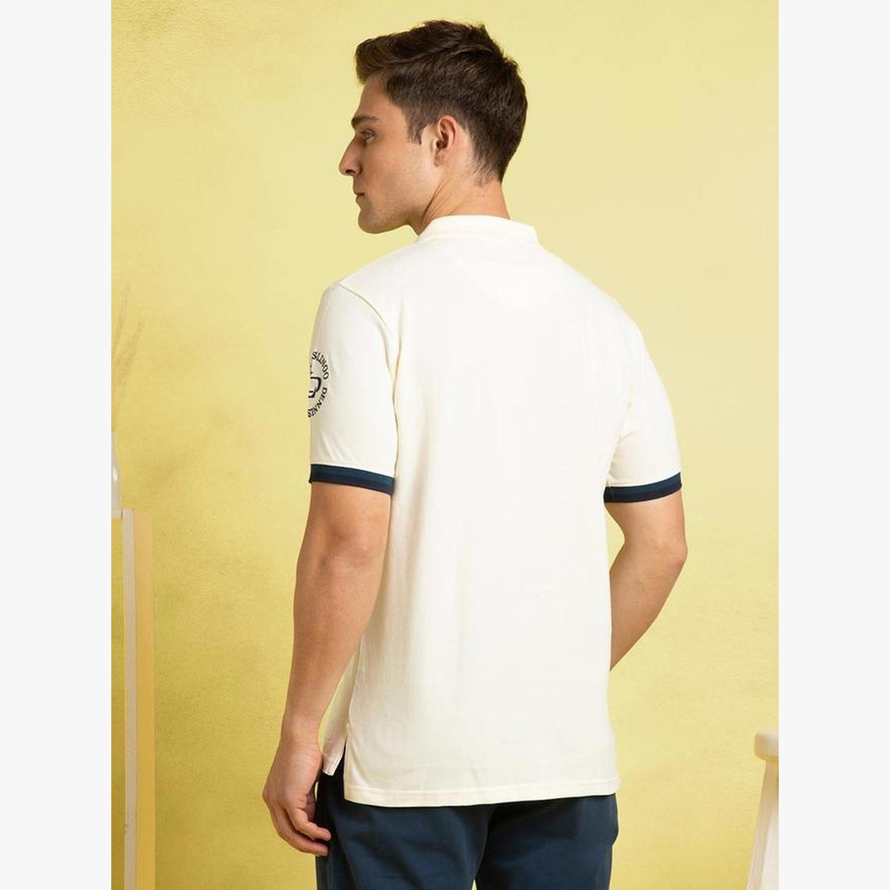 Dennis Lingo Men Regular Fit Cotton Polo with Applique Detail-men-clothing-tshirtsandpolos-polos-image-4