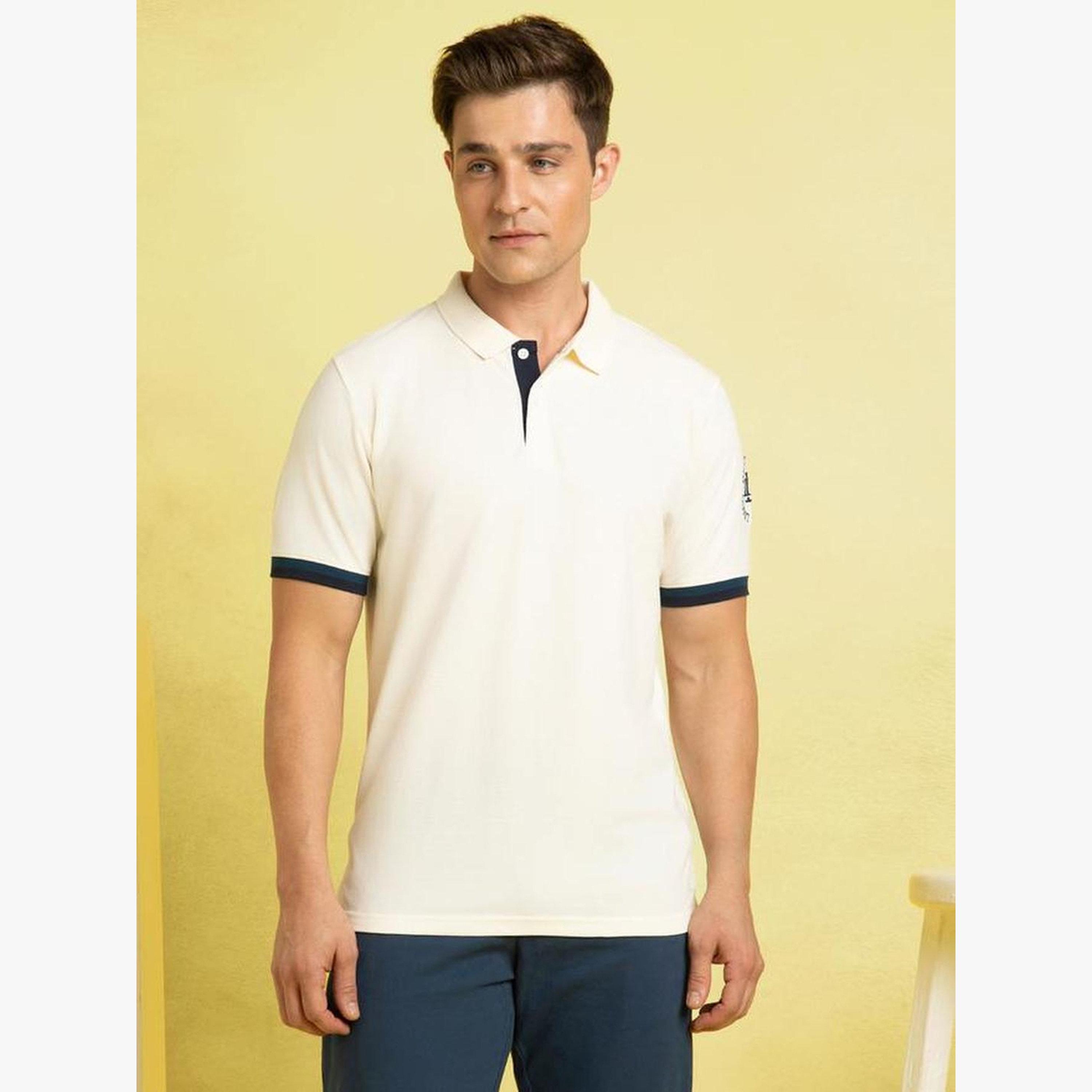 بولو قطن بقصة عادية وزخارف-men-clothing-tshirtsandpolos-polos-image-6