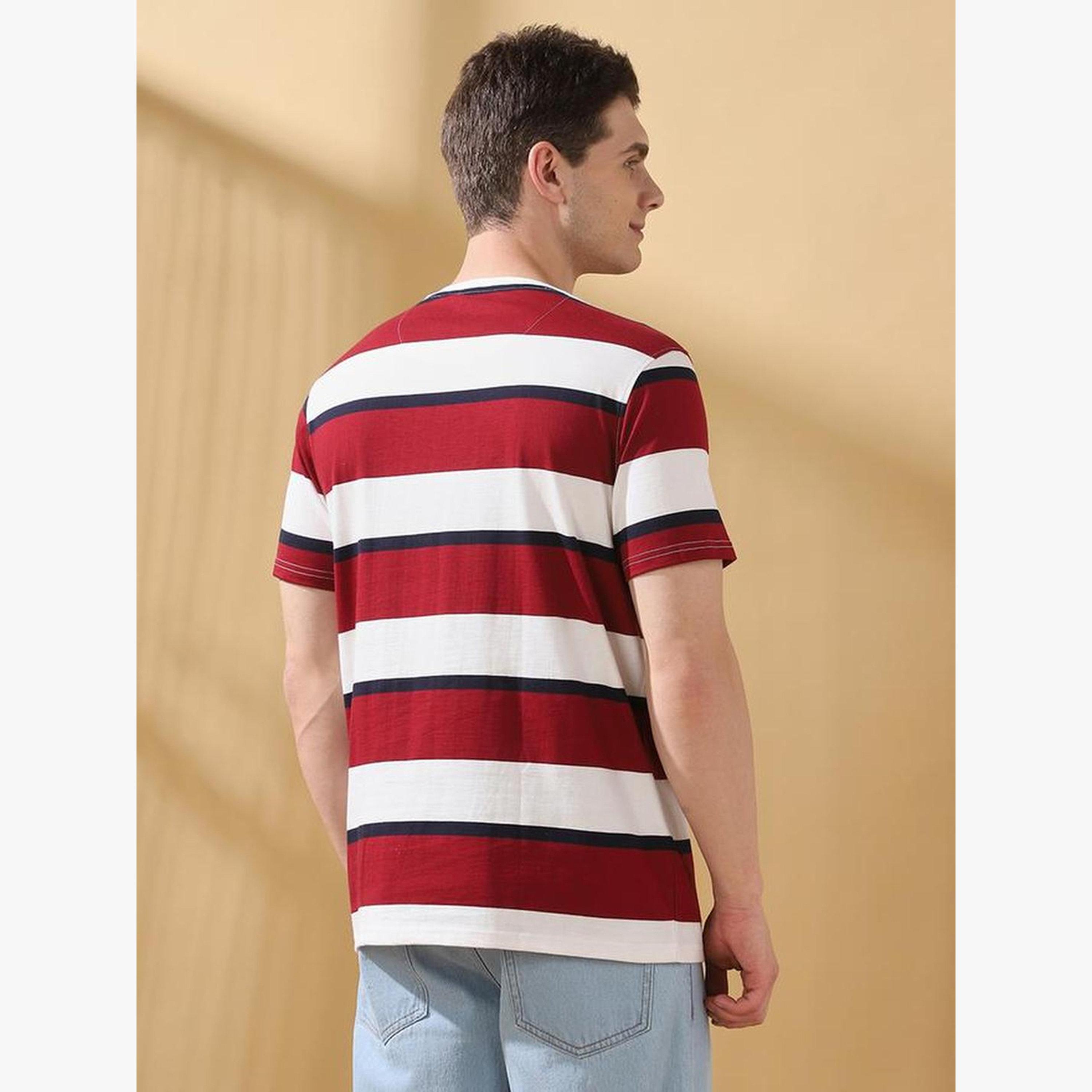 Dennis Lingo Men Striped Round Neck Cotton T-Shirt-men-clothing-tshirtsandpolos-tshirts-image-3